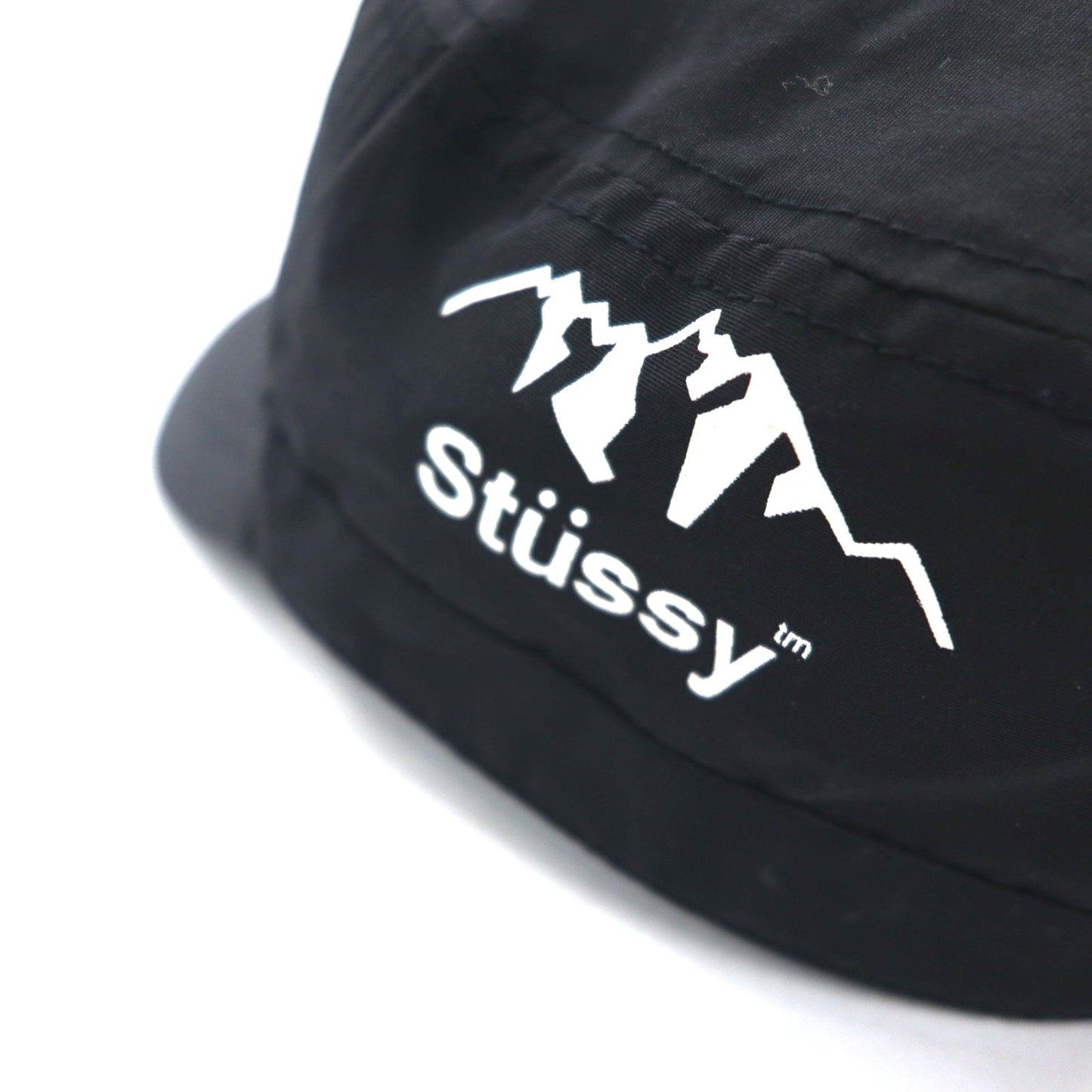 Stussy CAPZ Snapback Work Cap, Free Size, Black, Velcro Closure