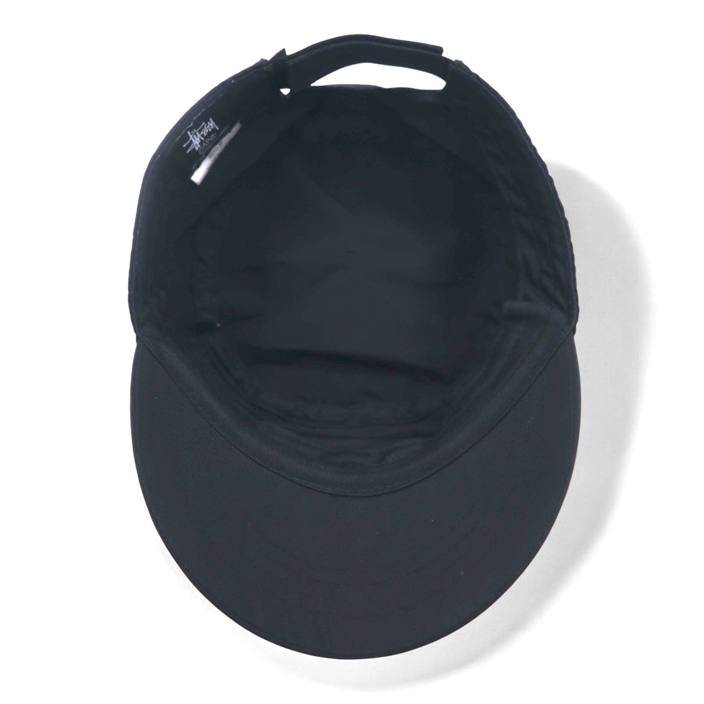 Stussy CAPZ Snapback Work Cap, Free Size, Black, Velcro Closure