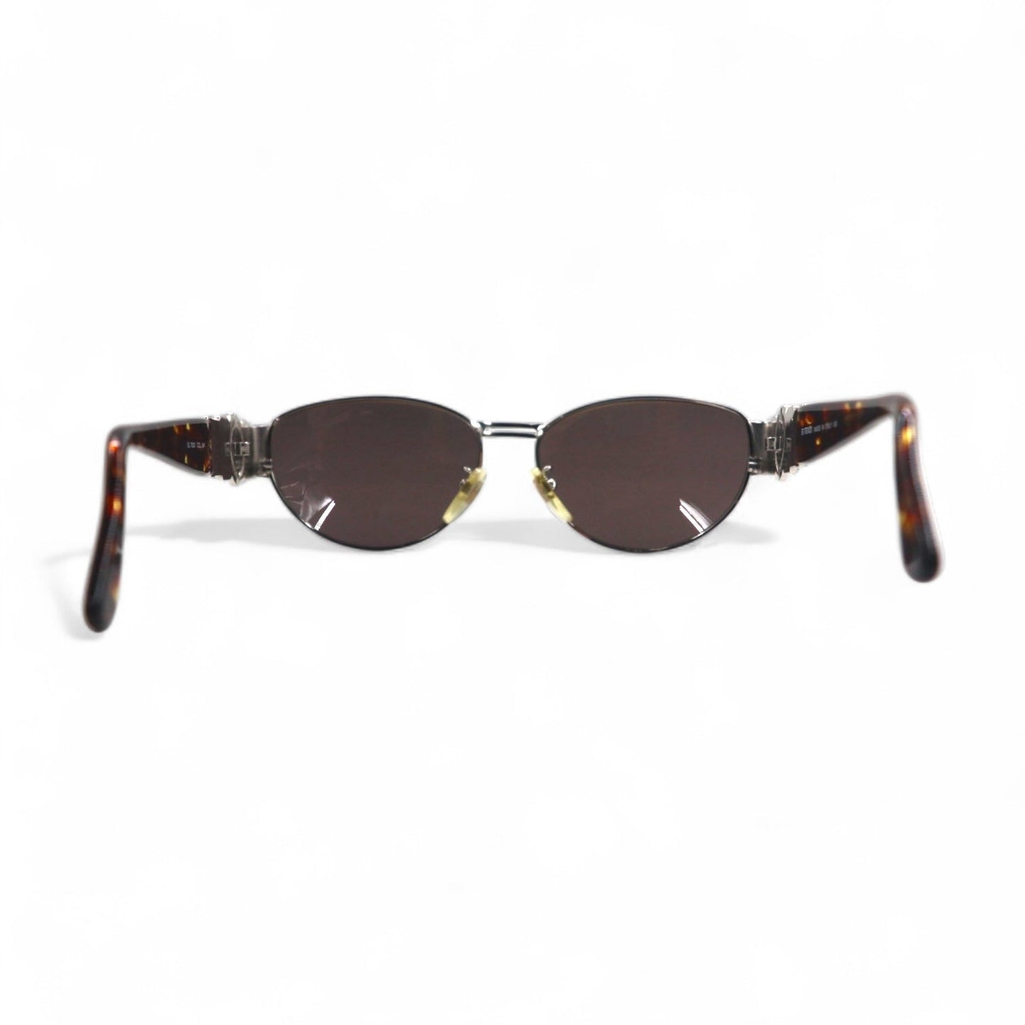 FENDI Vintage Boston Sunglasses, Metal Frame, Tortoiseshell, SL7033, Made in Italy