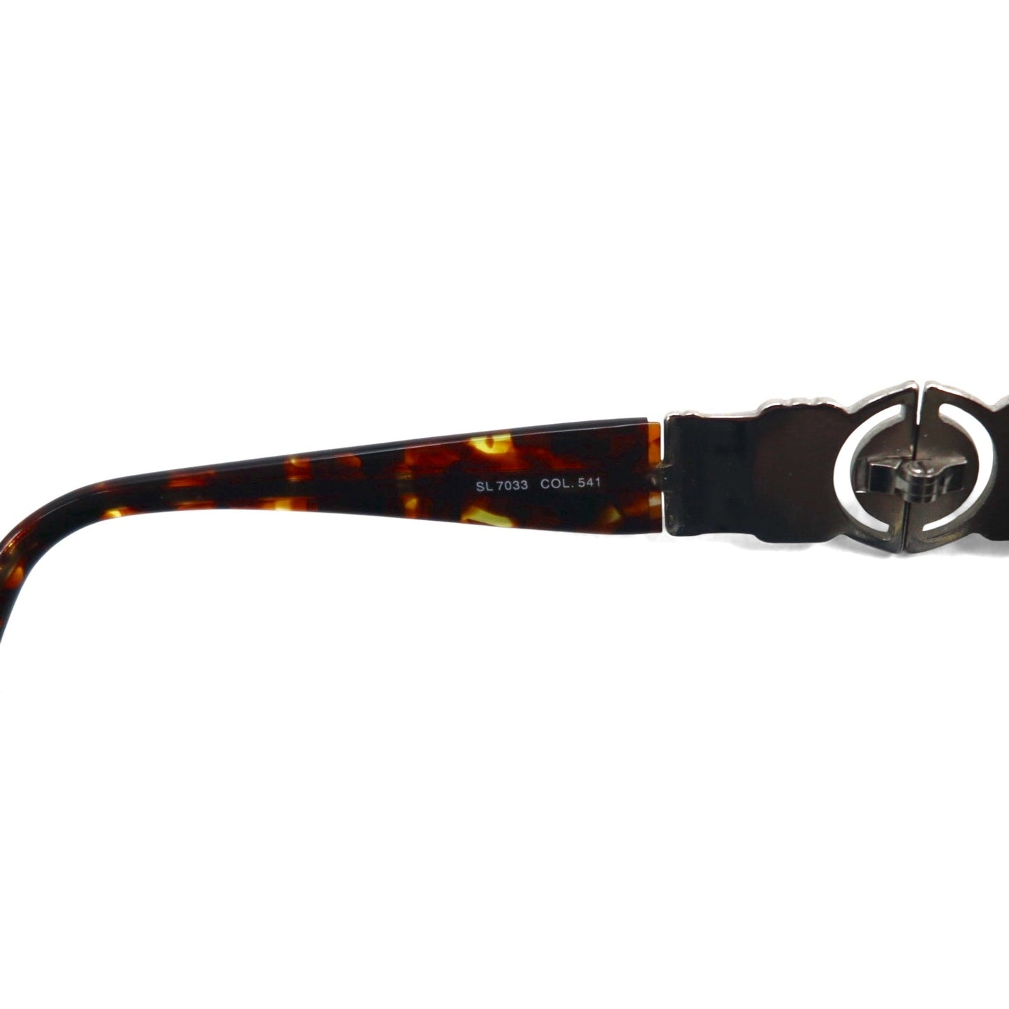 FENDI Vintage Boston Sunglasses, Metal Frame, Tortoiseshell, SL7033, Made in Italy
