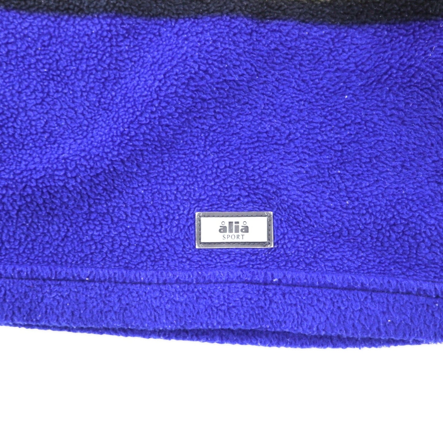 alia SPORT 90s Oversized Color Block Fleece Pullover, Size M, Multicolored Polyester, Crazy Pattern