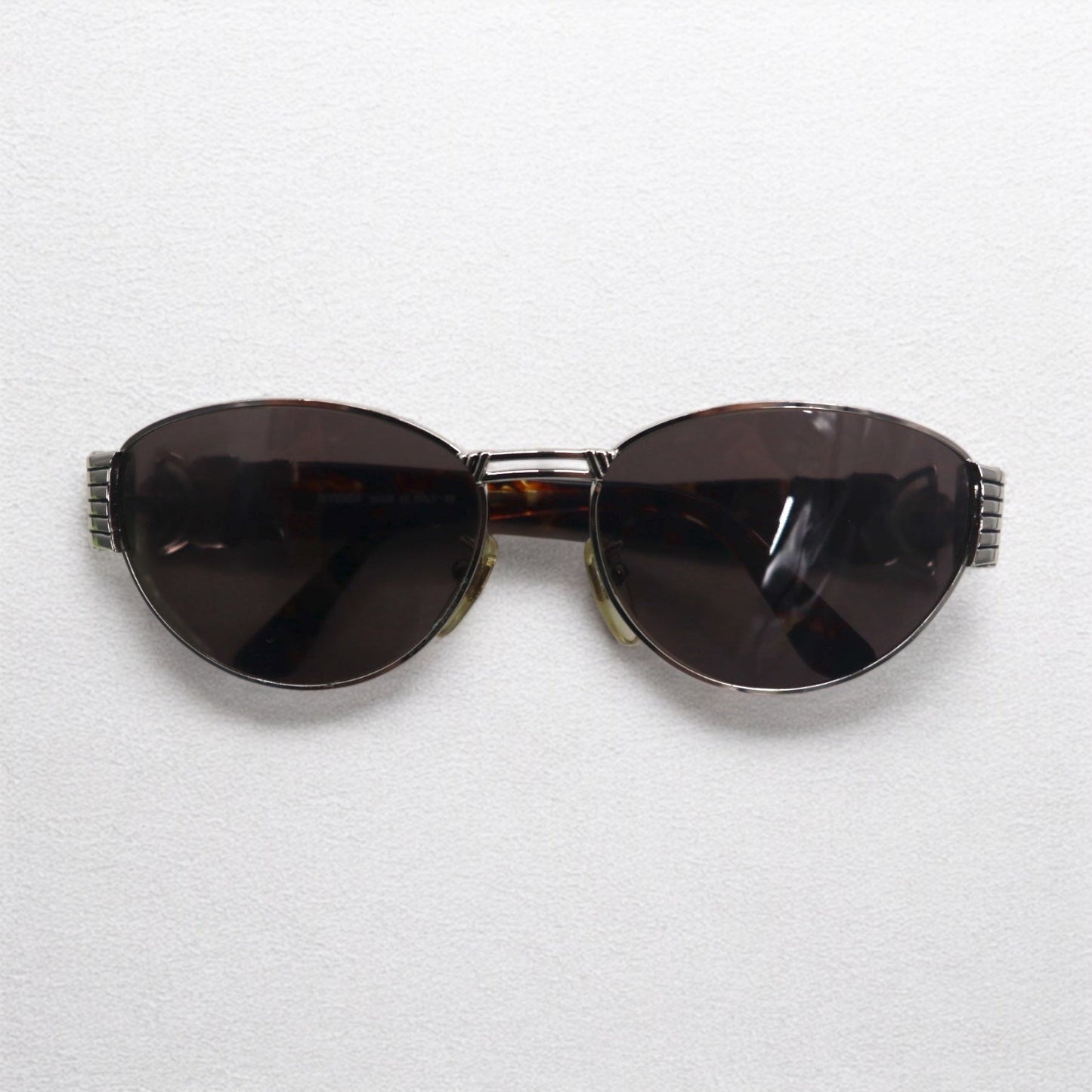 FENDI Vintage Boston Sunglasses, Metal Frame, Tortoiseshell, SL7033, Made in Italy