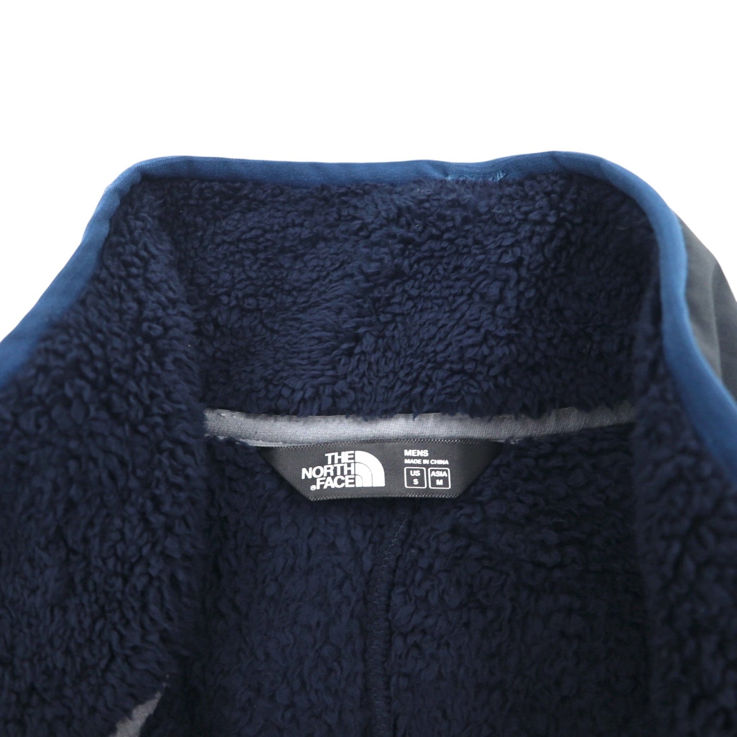 THE NORTH FACE シェルパ フリース ベスト M ネイビー ポリエステル スタンドカラー