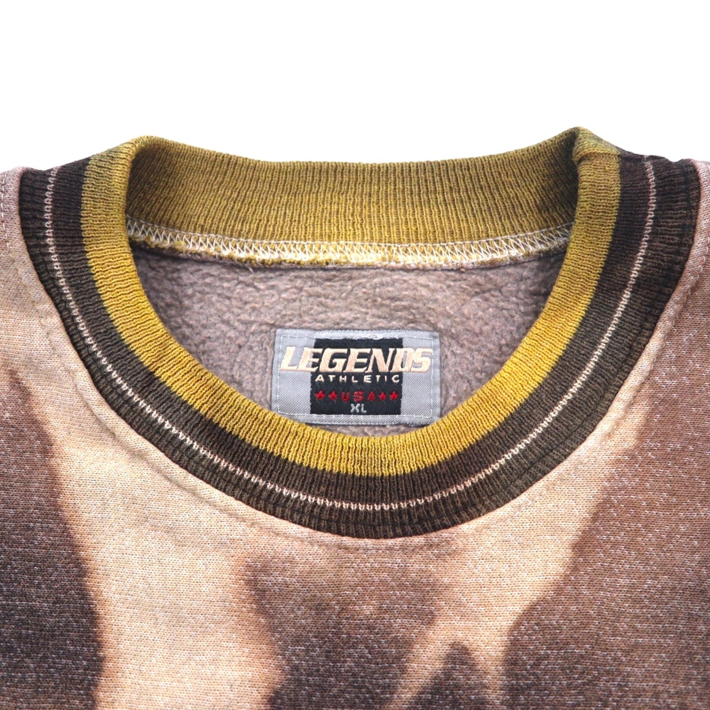 Vintage 90s USA Made Sweatshirt LEGENDS ATHLETIC NFL タイダイ ブリーチ加工 スウェット XL ブラック Pittsburgh Steelers