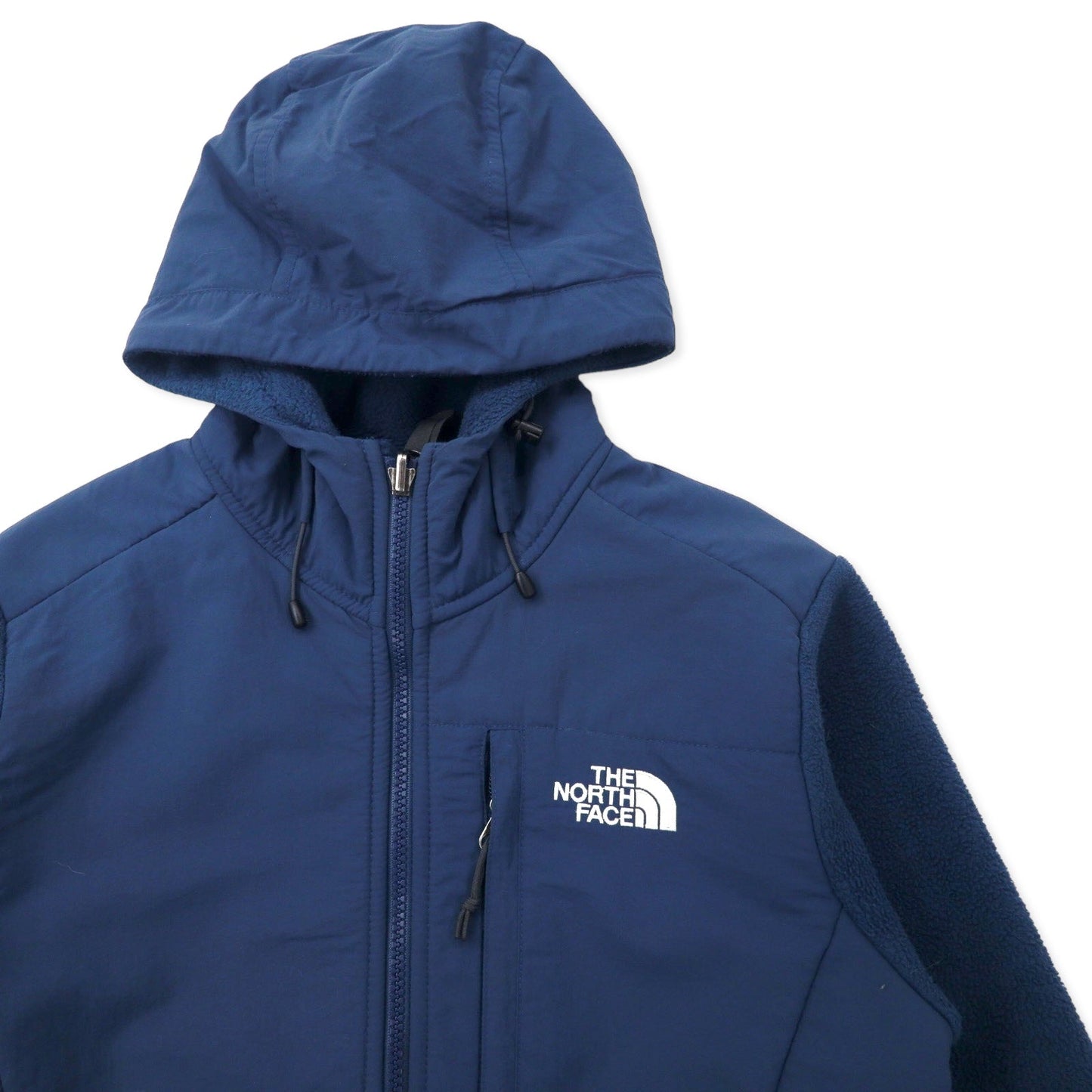 THE NORTH FACE デナリフーディー POLARTEC フリース S ネイビー ポリエステル ロゴ刺繍