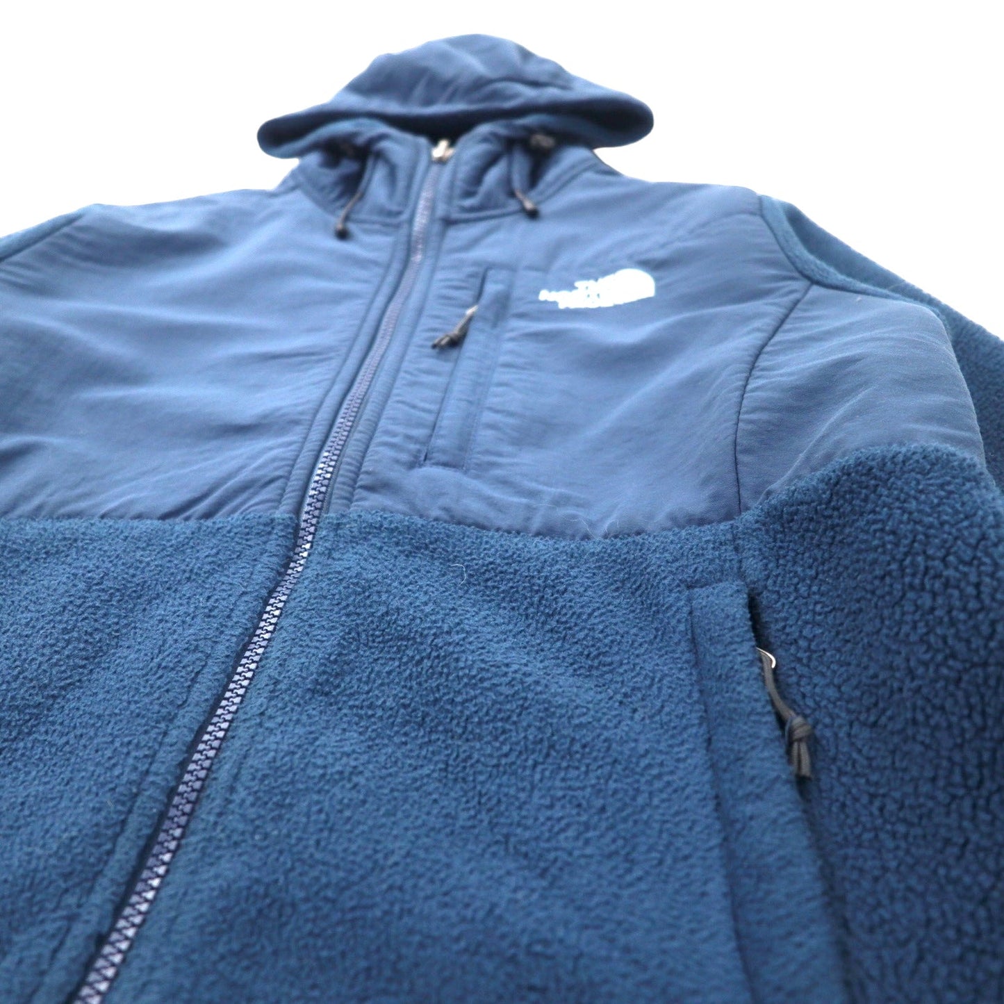 THE NORTH FACE デナリフーディー POLARTEC フリース S ネイビー ポリエステル ロゴ刺繍