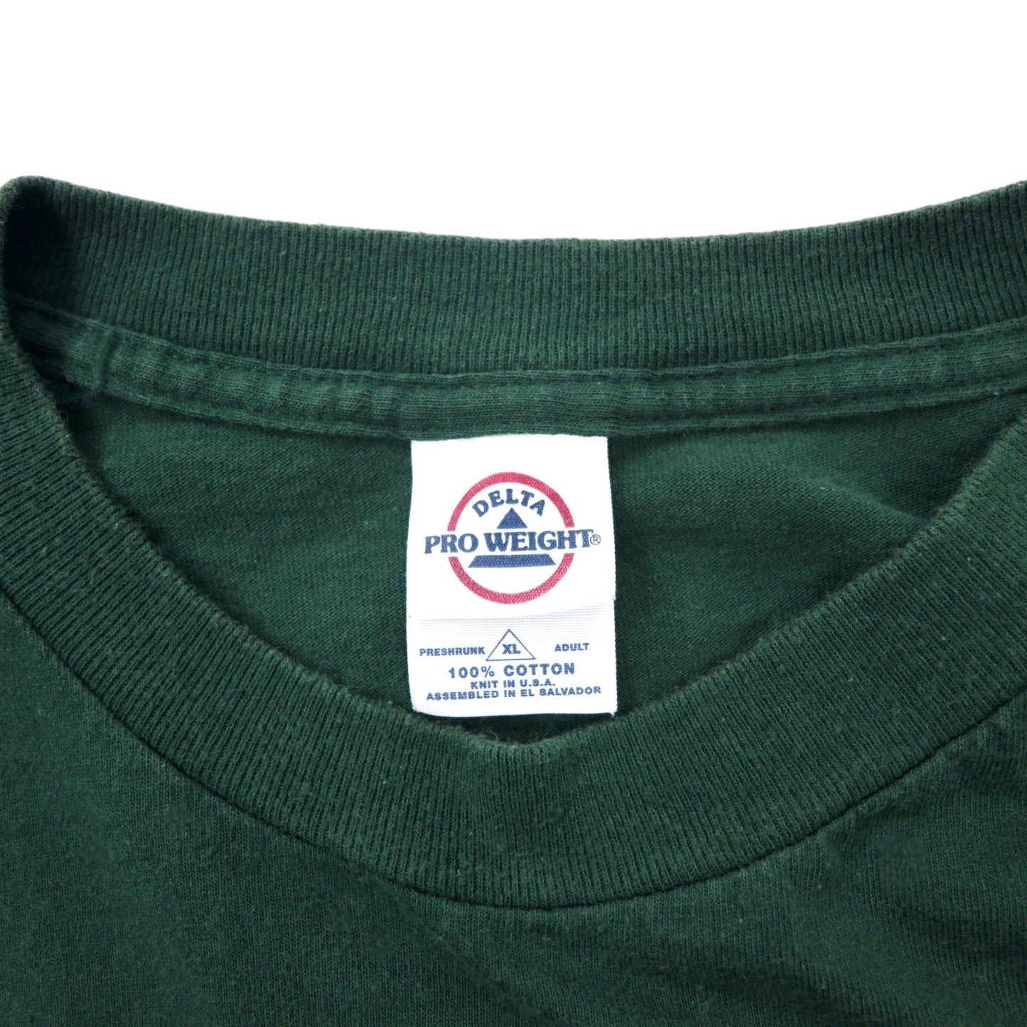 HARLEY DAVIDSON Made in USA Logo Print Long Sleeve T-Shirt, Green Cotton, DELTA, Size XL
