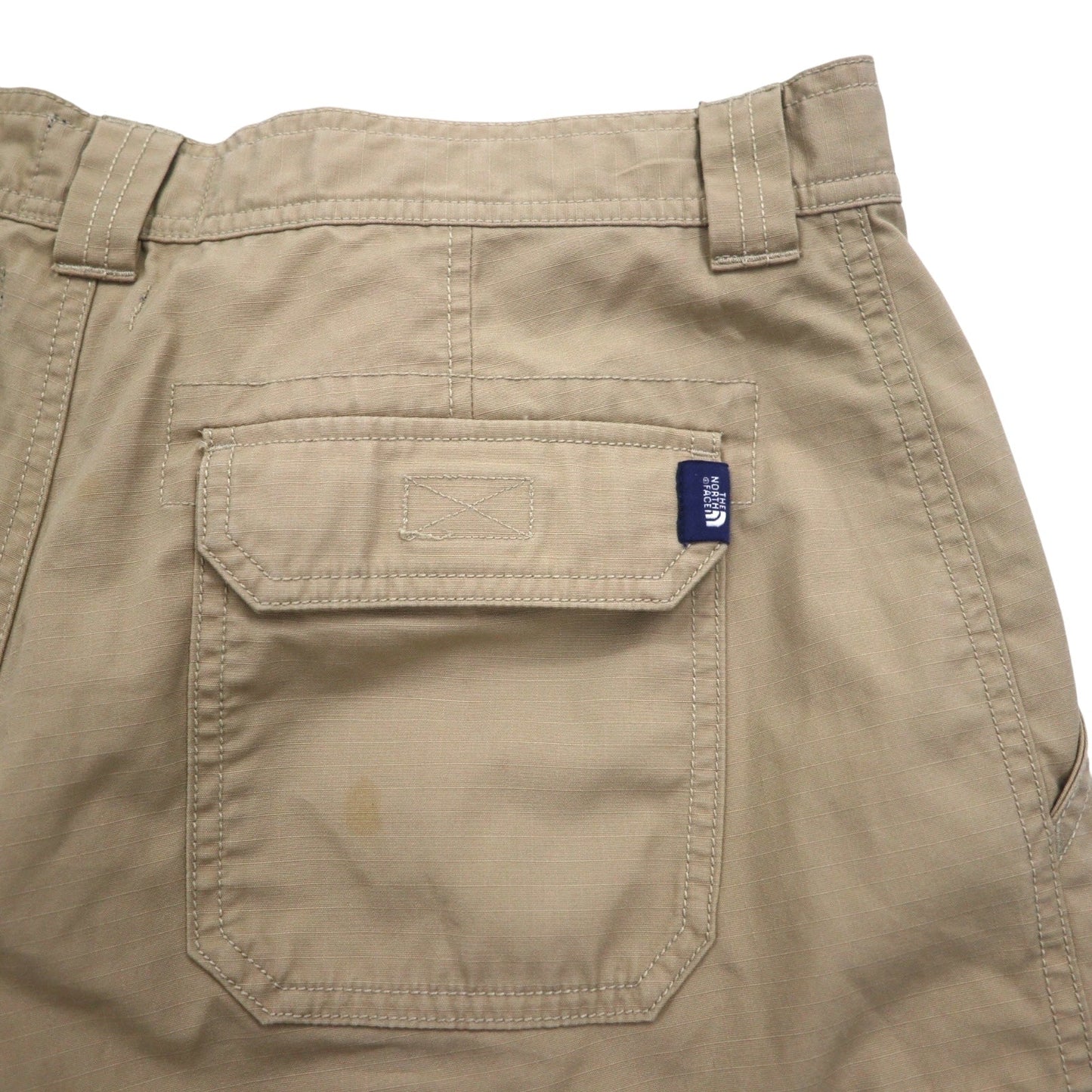THE NORTH FACE Outdoor Ripstop Cargo Shorts, Beige, Size L, US Standard, Cargo Hiking, Outdoor Ripstop Stretch A2RFT