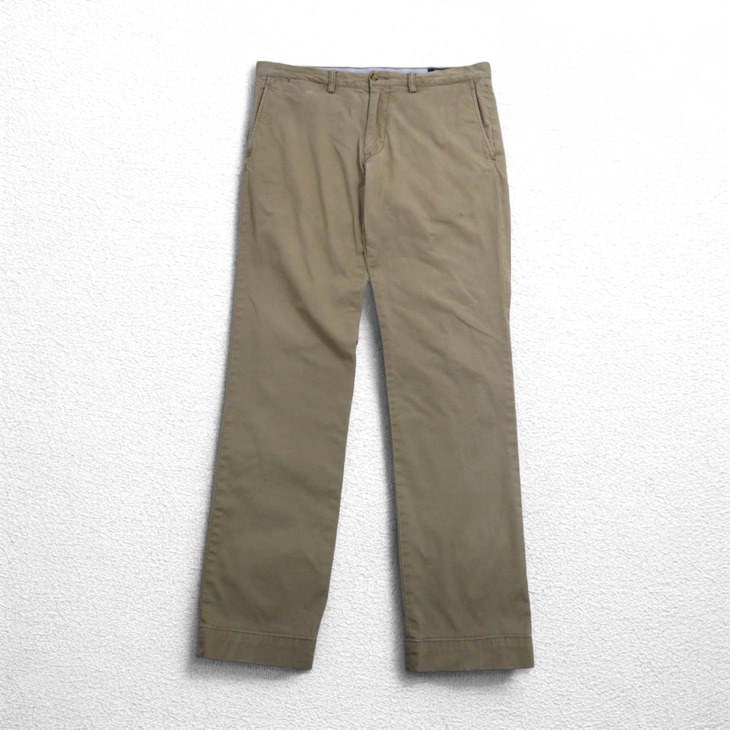 POLO RALPH LAUREN ポロチノ ストレッチ スリムフィット チノパンツ L ベージュ コットン
