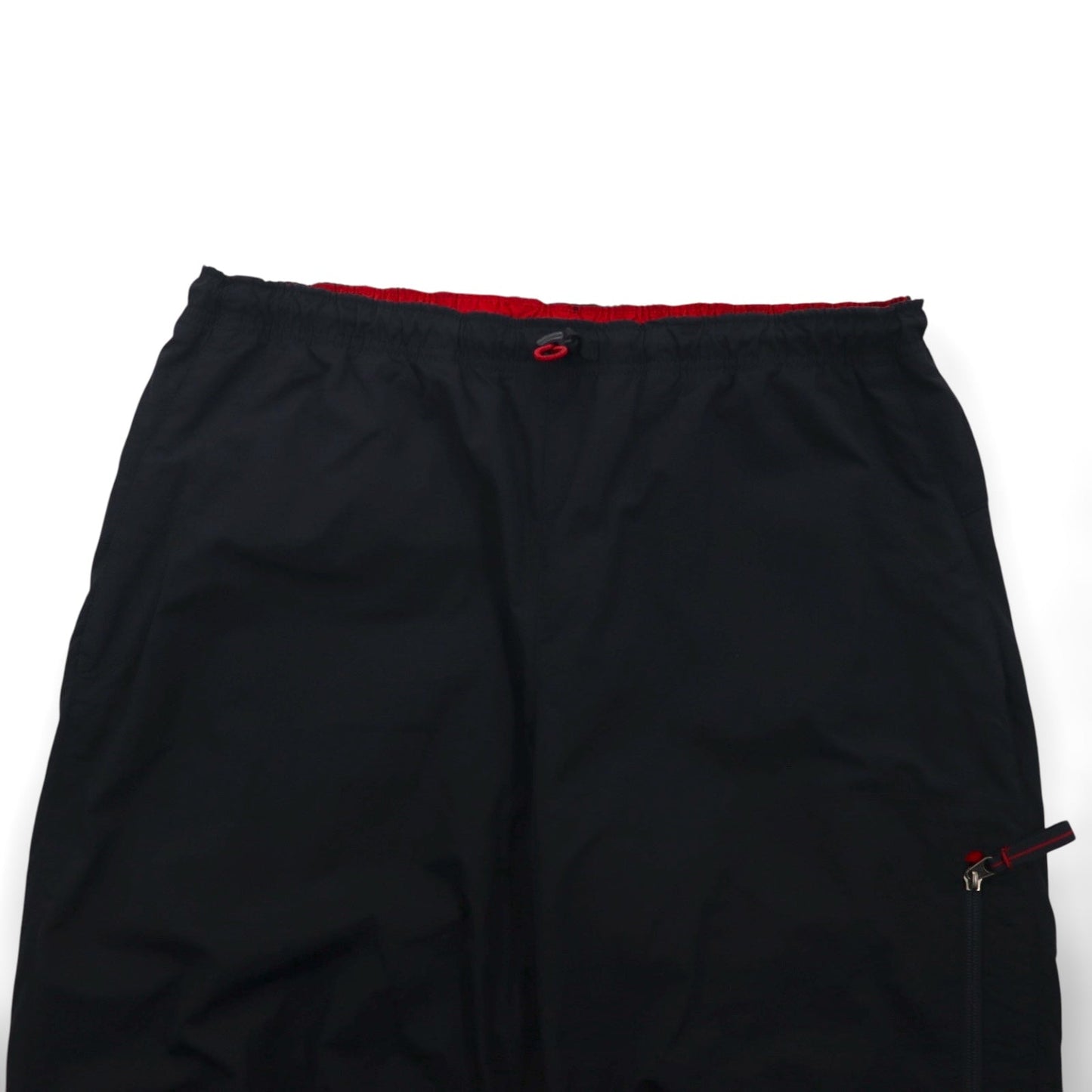 POLO SPORT ( RALPH LAUREN ) 90年代 ワイド ナイロン トラックパンツ ジャージ XL ブラック 裾ジップ スリット