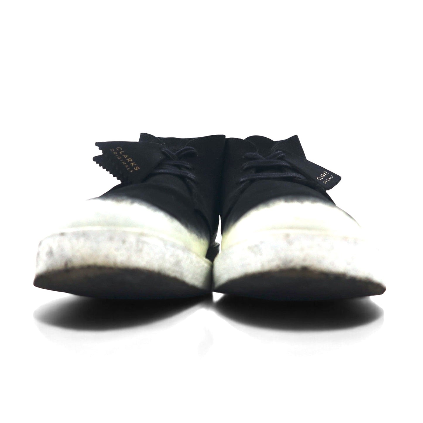 Clarks 70th Anniversary 221 Desert Boots, Made in Portugal, Size 26.5cm, Black Suede Leather, Painted, Custom Design, 22SP-I