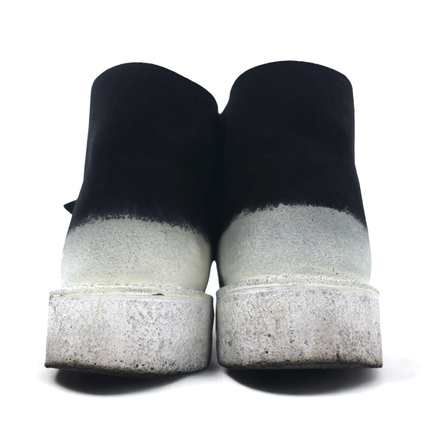 Clarks 70th Anniversary 221 Desert Boots, Made in Portugal, Size 26.5cm, Black Suede Leather, Painted, Custom Design, 22SP-I