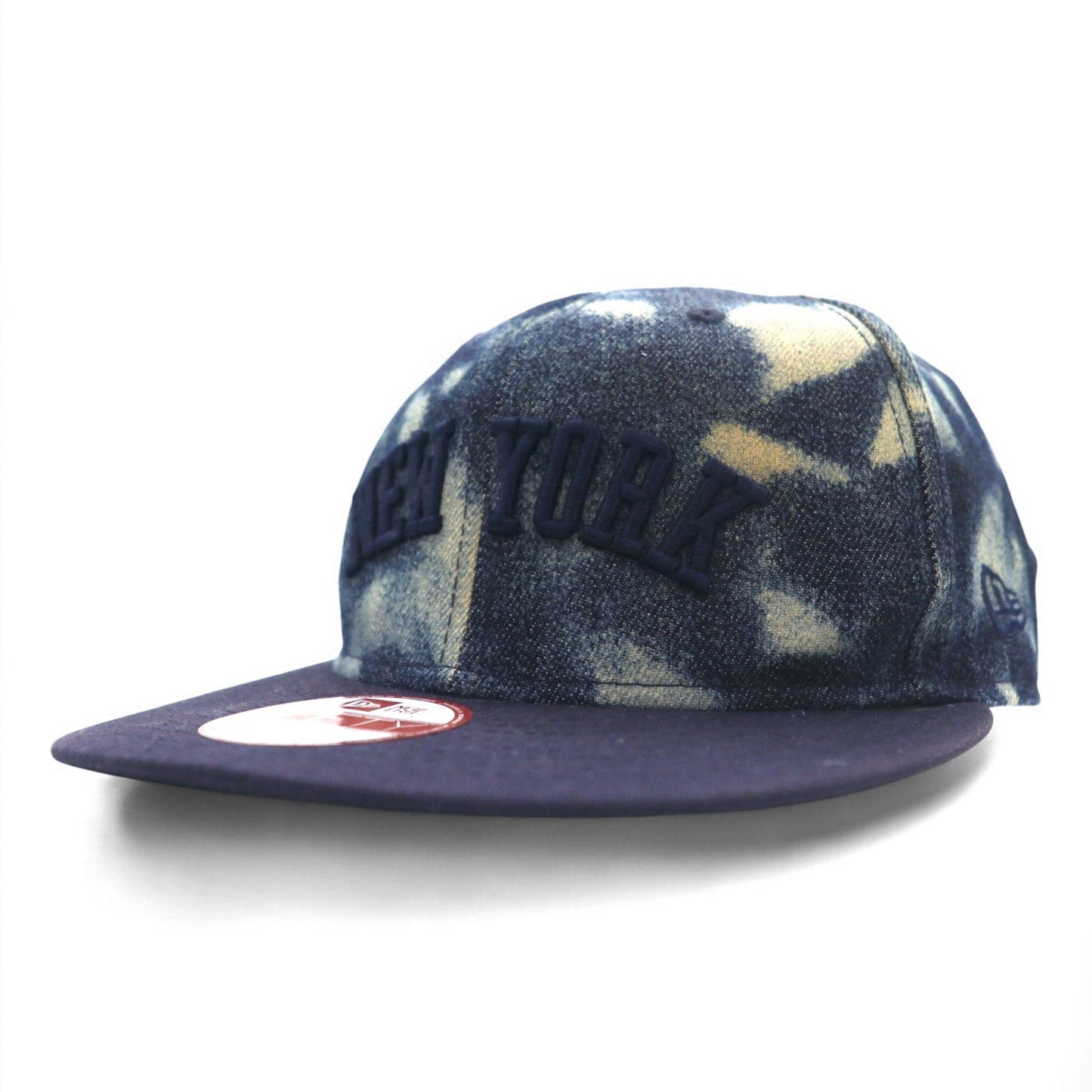 NEW ERA タイダイ デニム ベースボールキャップ ONE スナップバック ブルー NEW YORK ニューヨーク
