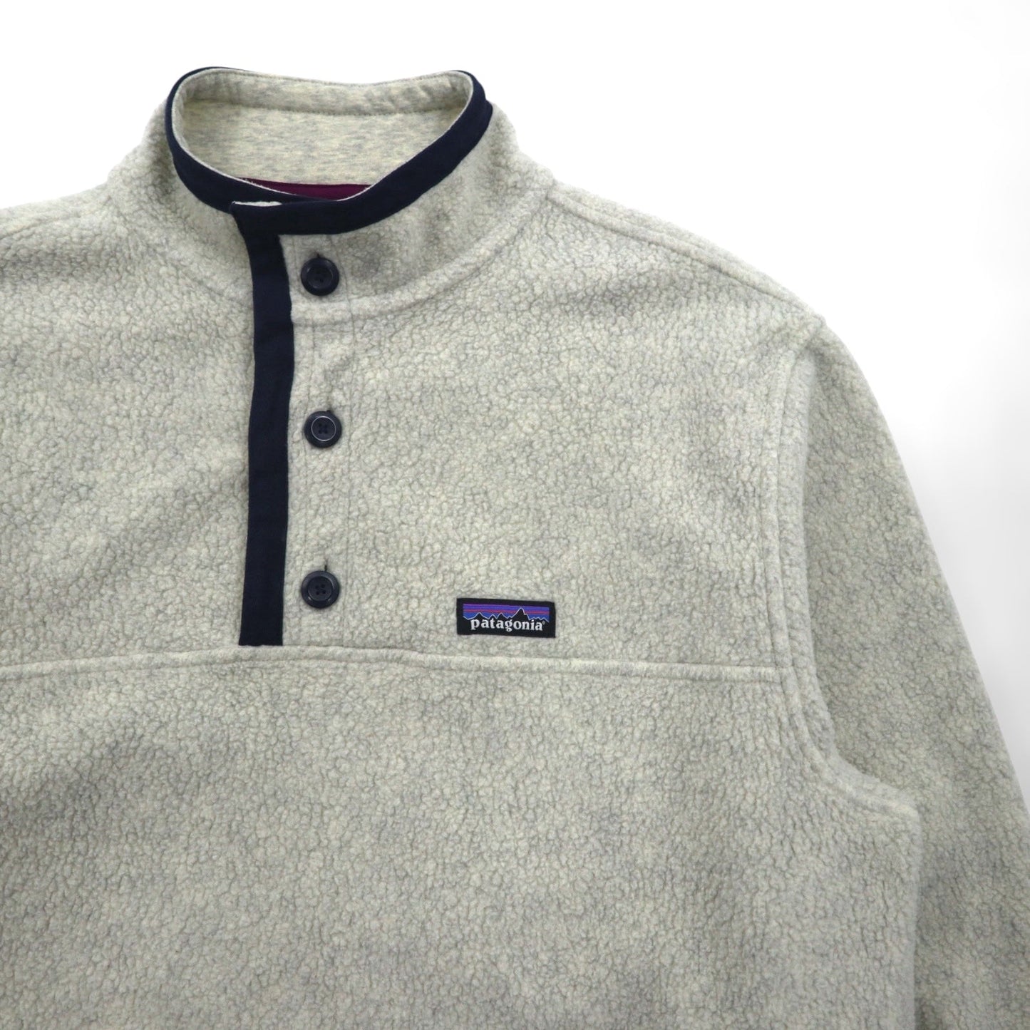 Patagonia シアーリング ハーフボタン プルオーバー フリースジャケット L ホワイト 26140