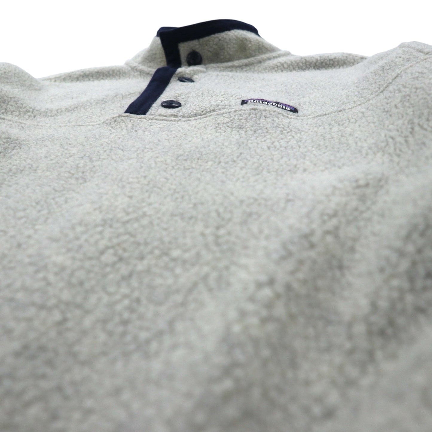 Patagonia シアーリング ハーフボタン プルオーバー フリースジャケット L ホワイト 26140