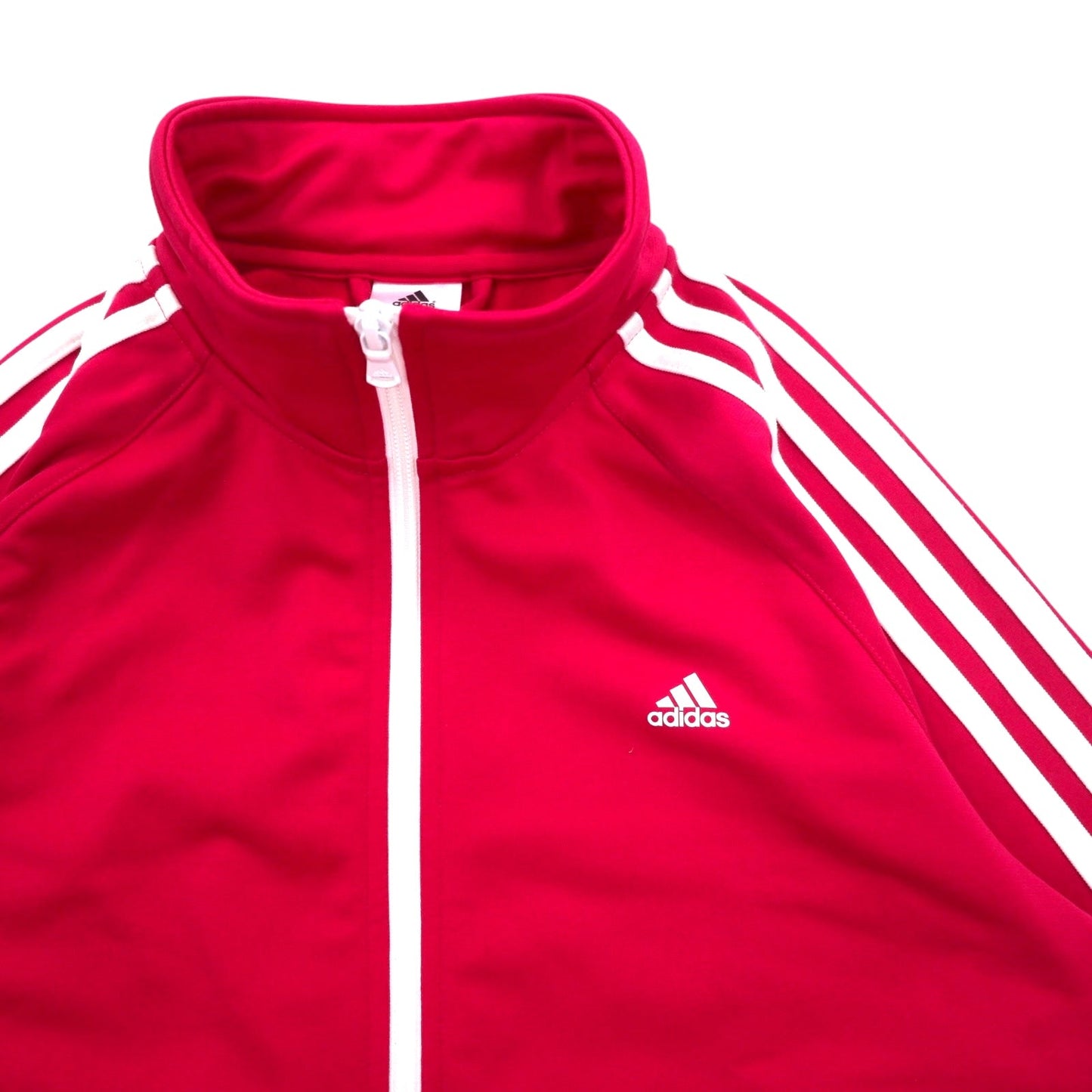adidas Stand Collar Track Jacket, Size L, Pink, High Neck, 3-Stripes, M67314, Unused
