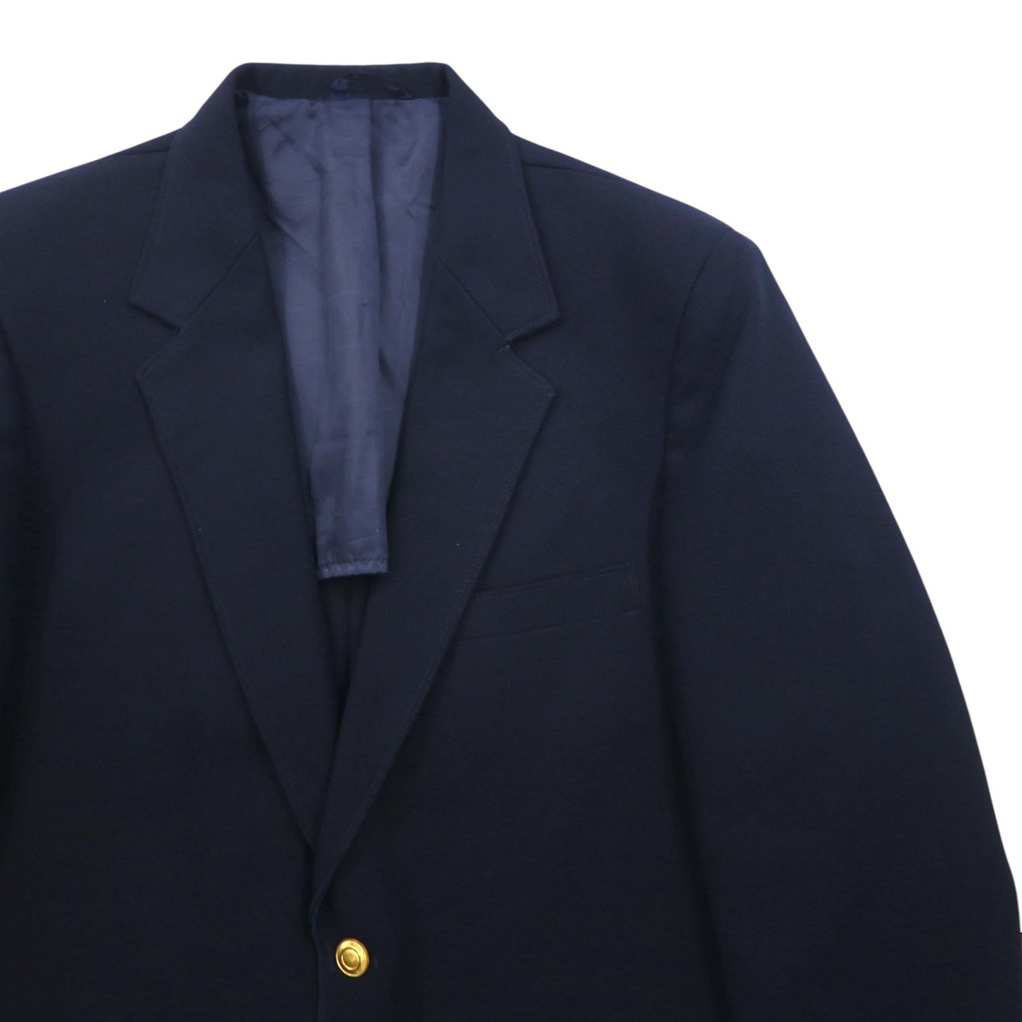 Sears 70年代 PERMA-PREST 紺ブレ 2B テーラードジャケット ブレザー XL ネイビー 金ボタン CLASSIS COLLECTION