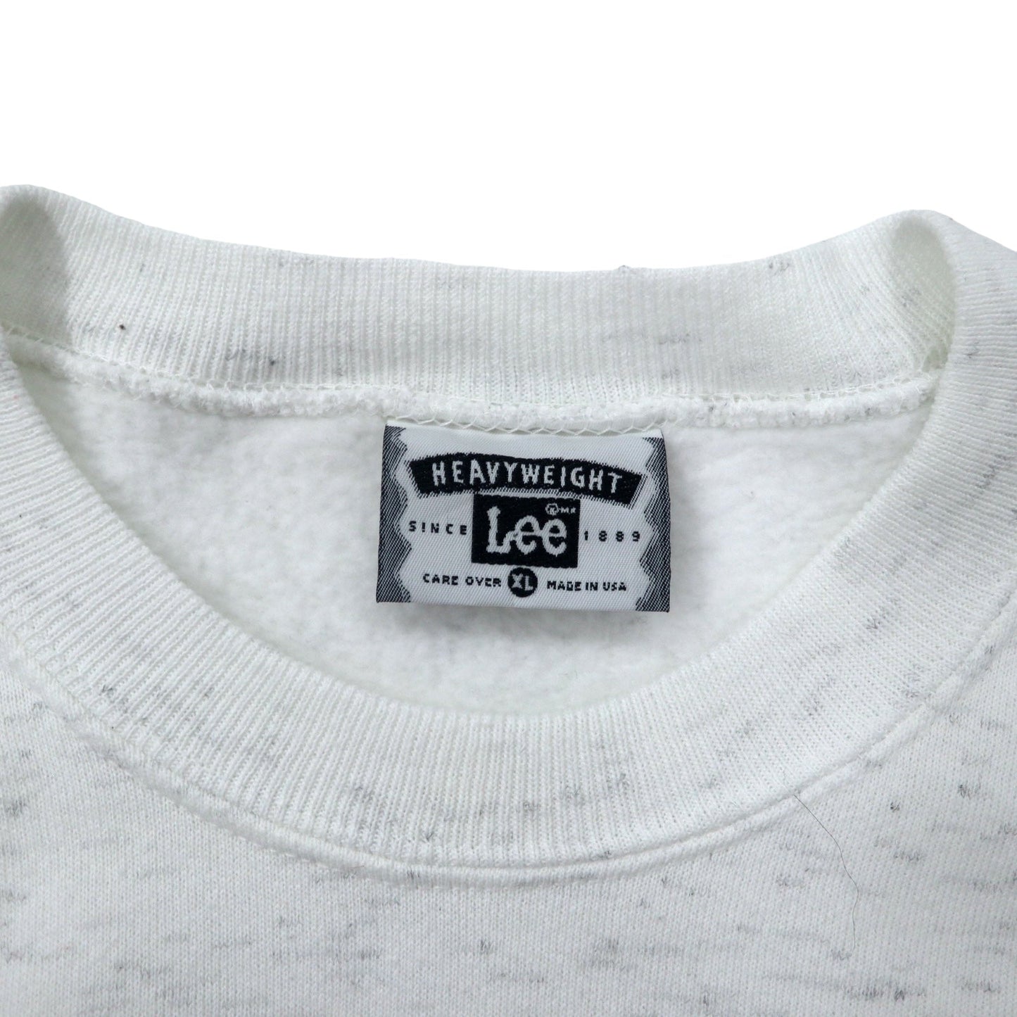 Lee USA Made 90s Printed Sweatshirt, XL, White, Cotton, St. Louis, Fleece-Lined, Oversized