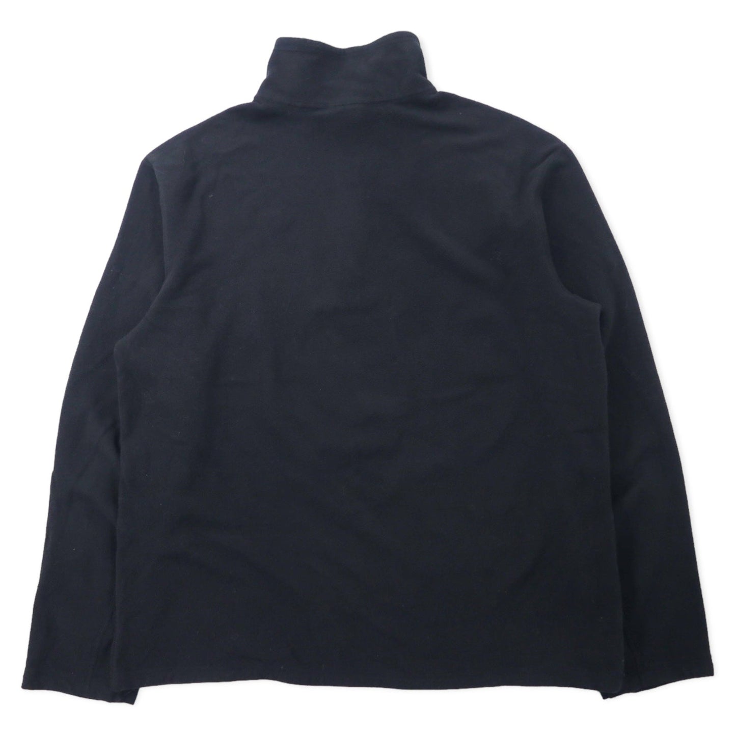 THE NORTH FACE Half-Zip Fleece Jacket, Size L, Black, Polyester, with Embroidered Logo