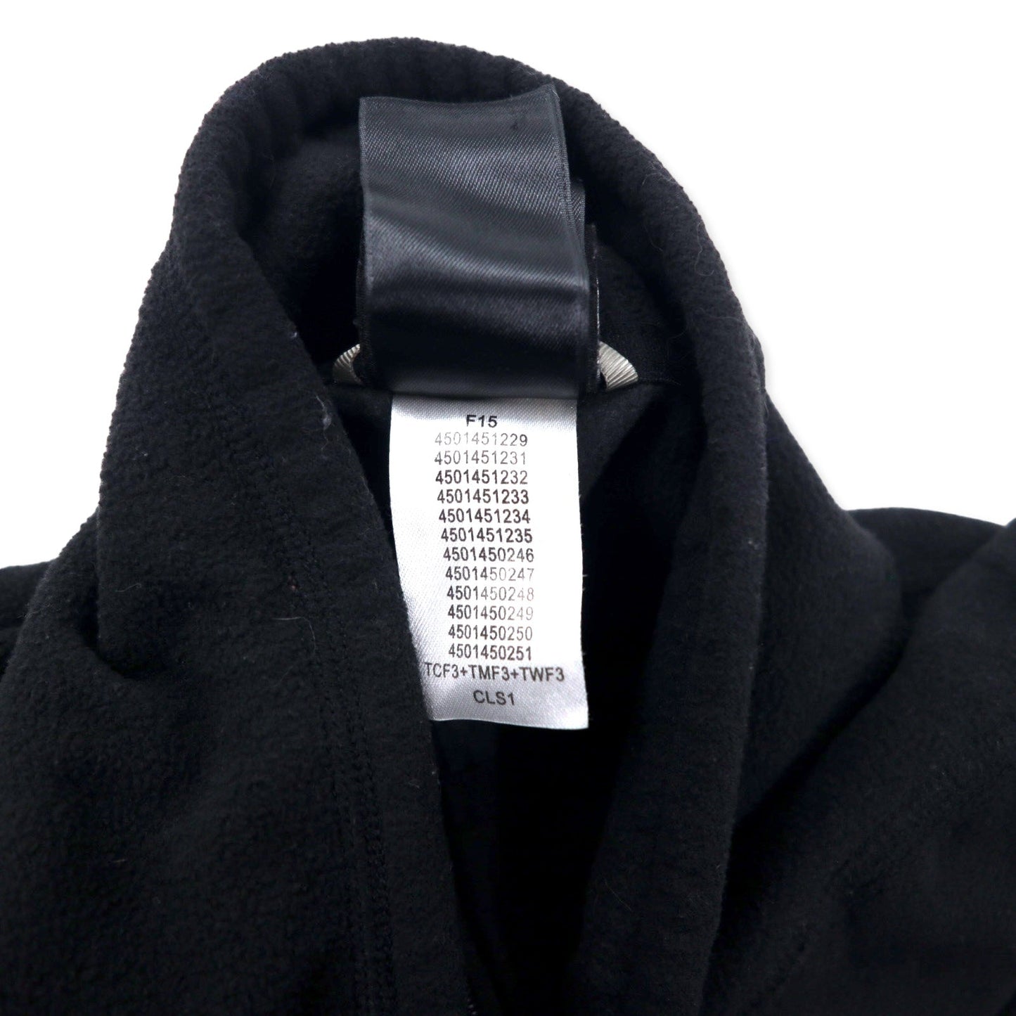 THE NORTH FACE Half-Zip Fleece Jacket, Size L, Black, Polyester, with Embroidered Logo