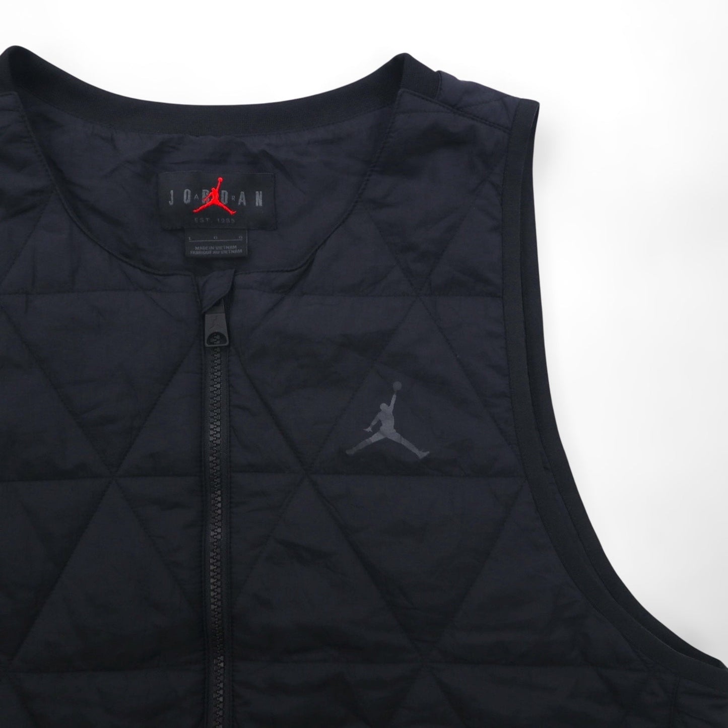 JORDAN BRAND ( NIKE ) キルティング ベスト L ブラック 中綿 ジップアップ AIR JORDAN SPORT GOLF VEST FB3265-010