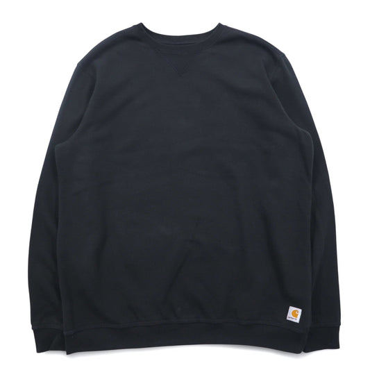 Carhartt Crewneck Sweatshirt, XL, Black, Midweight, K124, Made in Mexico