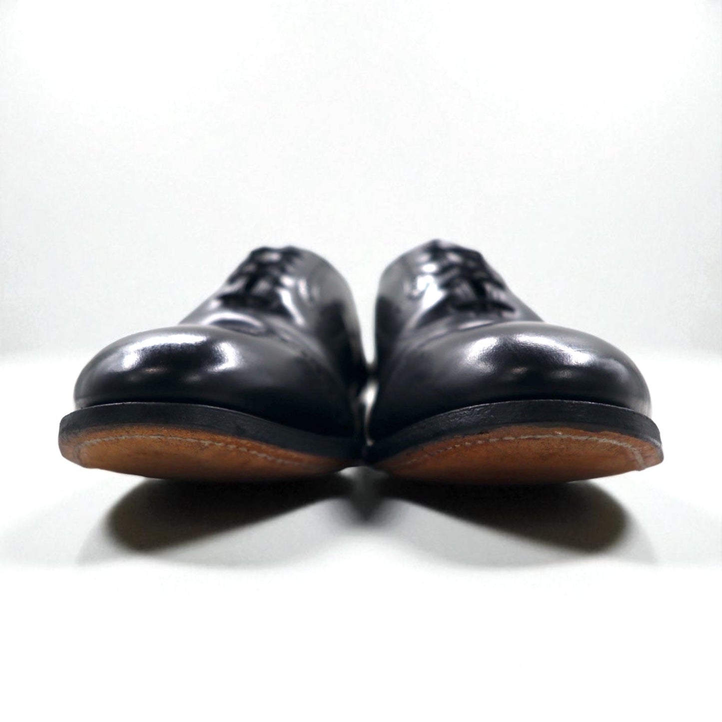 Johnston & Murphy USA Heritage Cap Toe Straight Tip Dress Shoes, Size 27.5cm, Black Leather, 13436 15-1161 603N