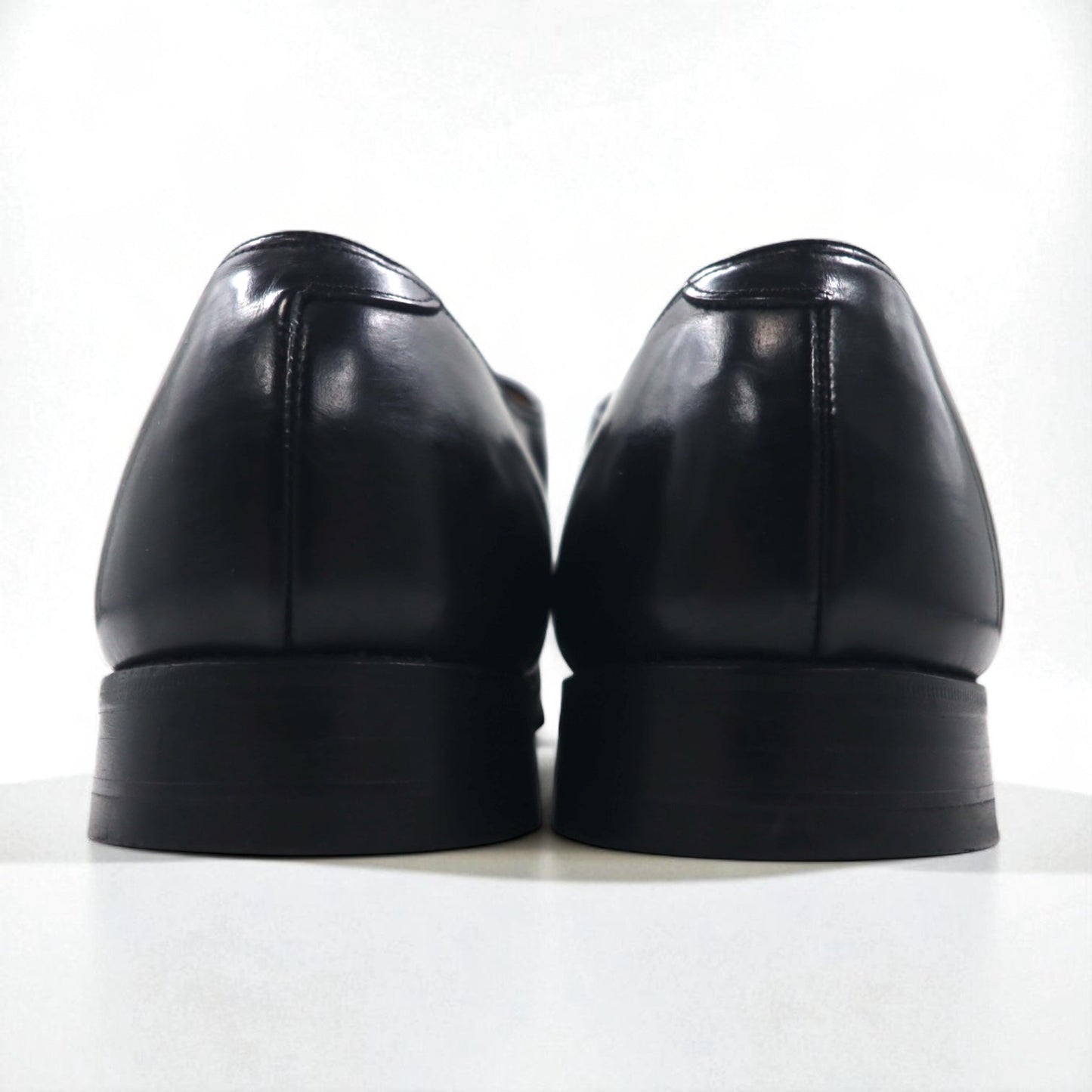 Johnston & Murphy USA Heritage Cap Toe Straight Tip Dress Shoes, Size 27.5cm, Black Leather, 13436 15-1161 603N