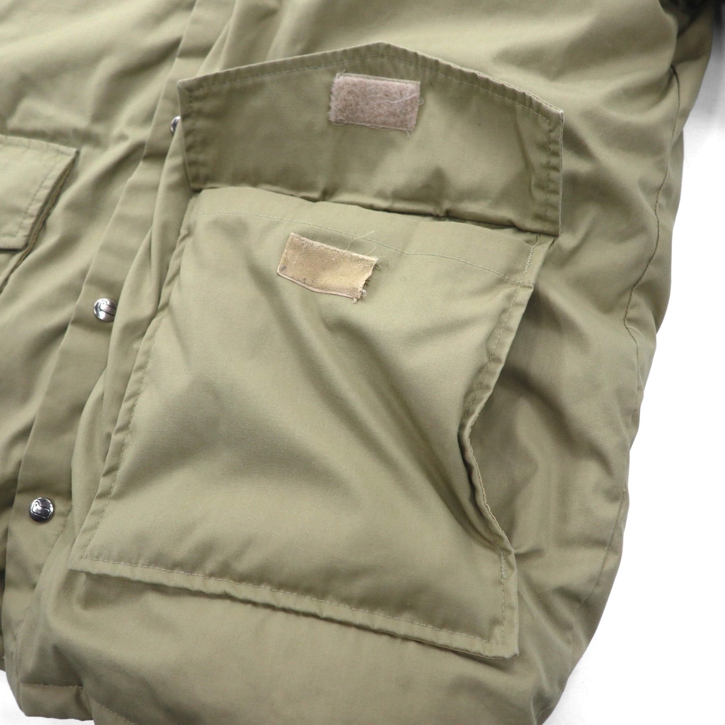 Woolrich 80年代 65/35クロス ボリューム ダウンジャケット XL ベージュ 白タグ フード着脱 ドローコード