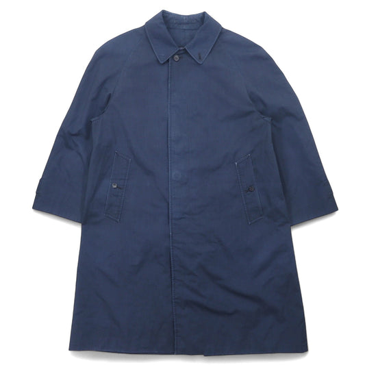 BURBERRYS 90s Bal-Collar Coat, Size M, Navy, Polyester