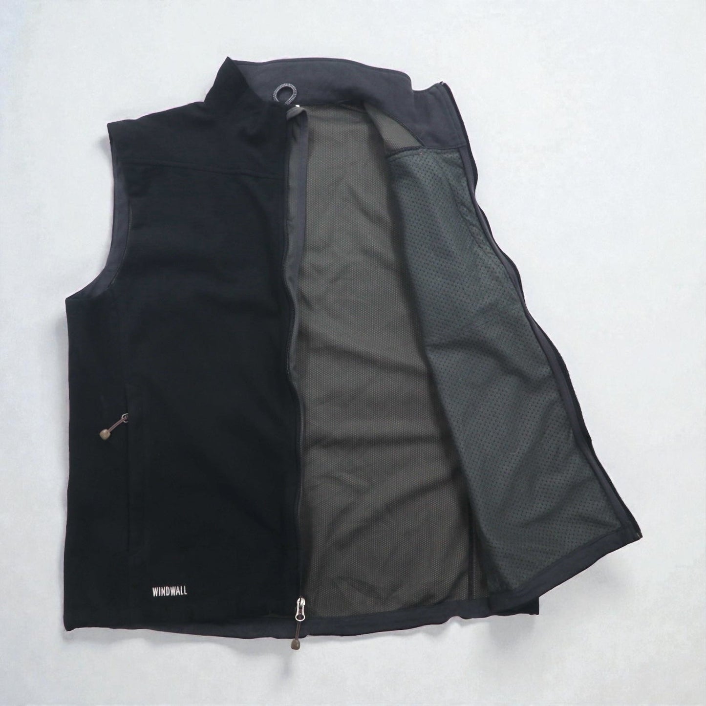 THE NORTH FACE フルジップ フリース ベスト L ブラック WINDWALL ポリエステル