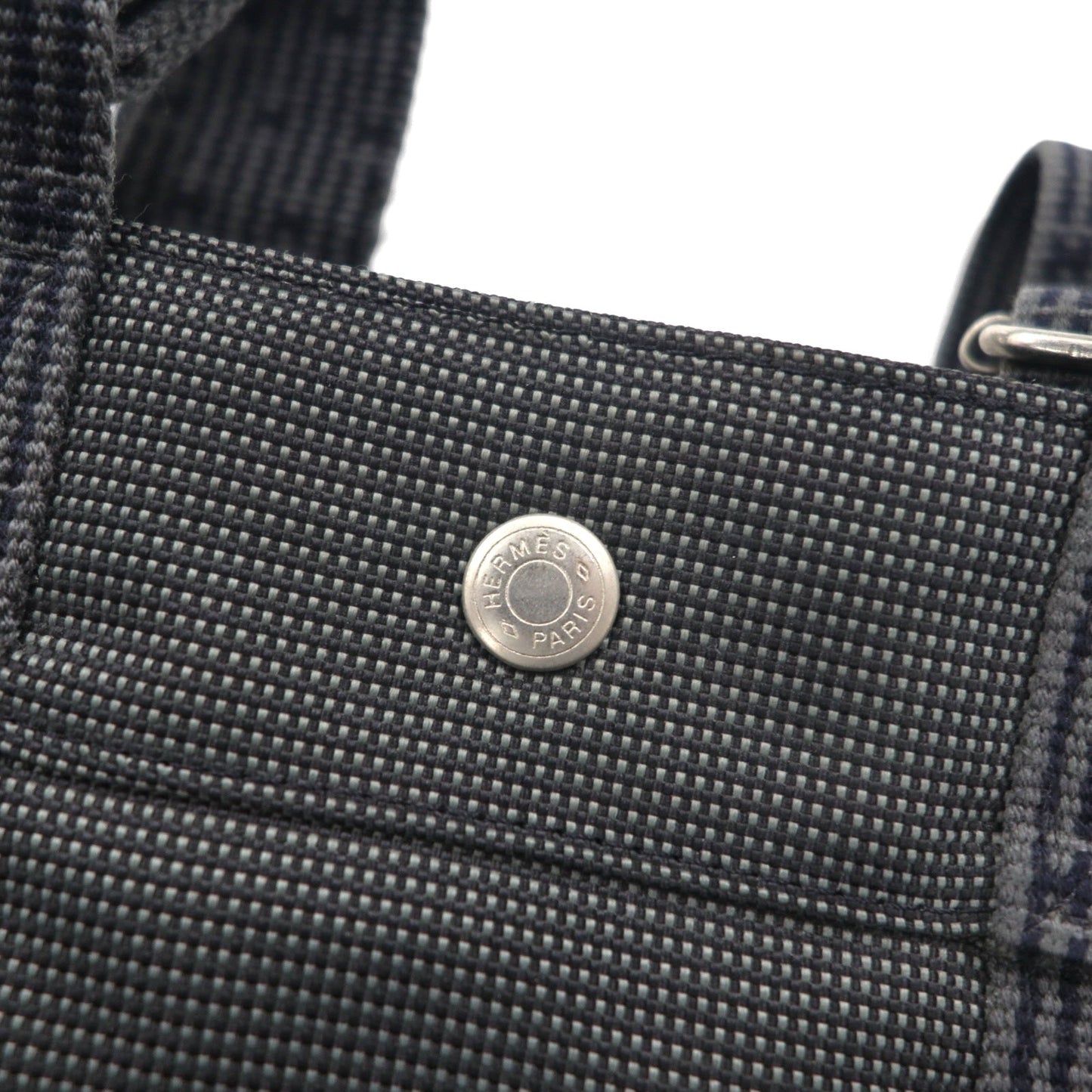 HERMES エールライン サックアドPM リュック バックパック グレー キャンバス フランス製