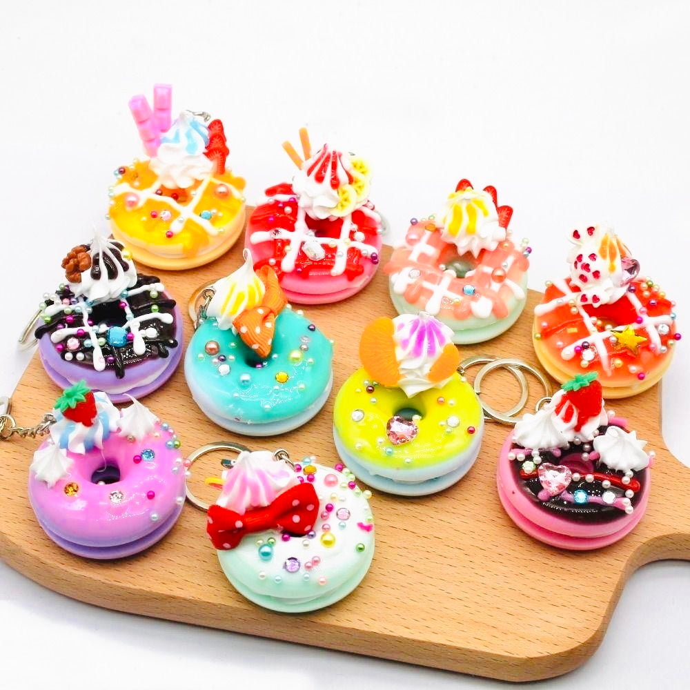 3D Donut Keychains / 3D ドーナツ キーリング