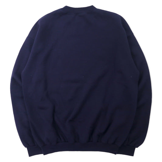 ARS Ocean Majesty, Made in Italy, Marine Embroidered Sweatshirt, Size XL, Navy, Cotton, Fleece-Lined