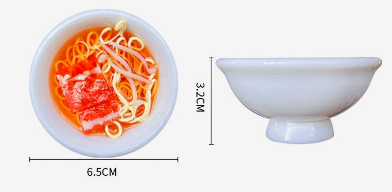 3D Ramen Bowl Keychains / 3D ラーメンボウル キーリング