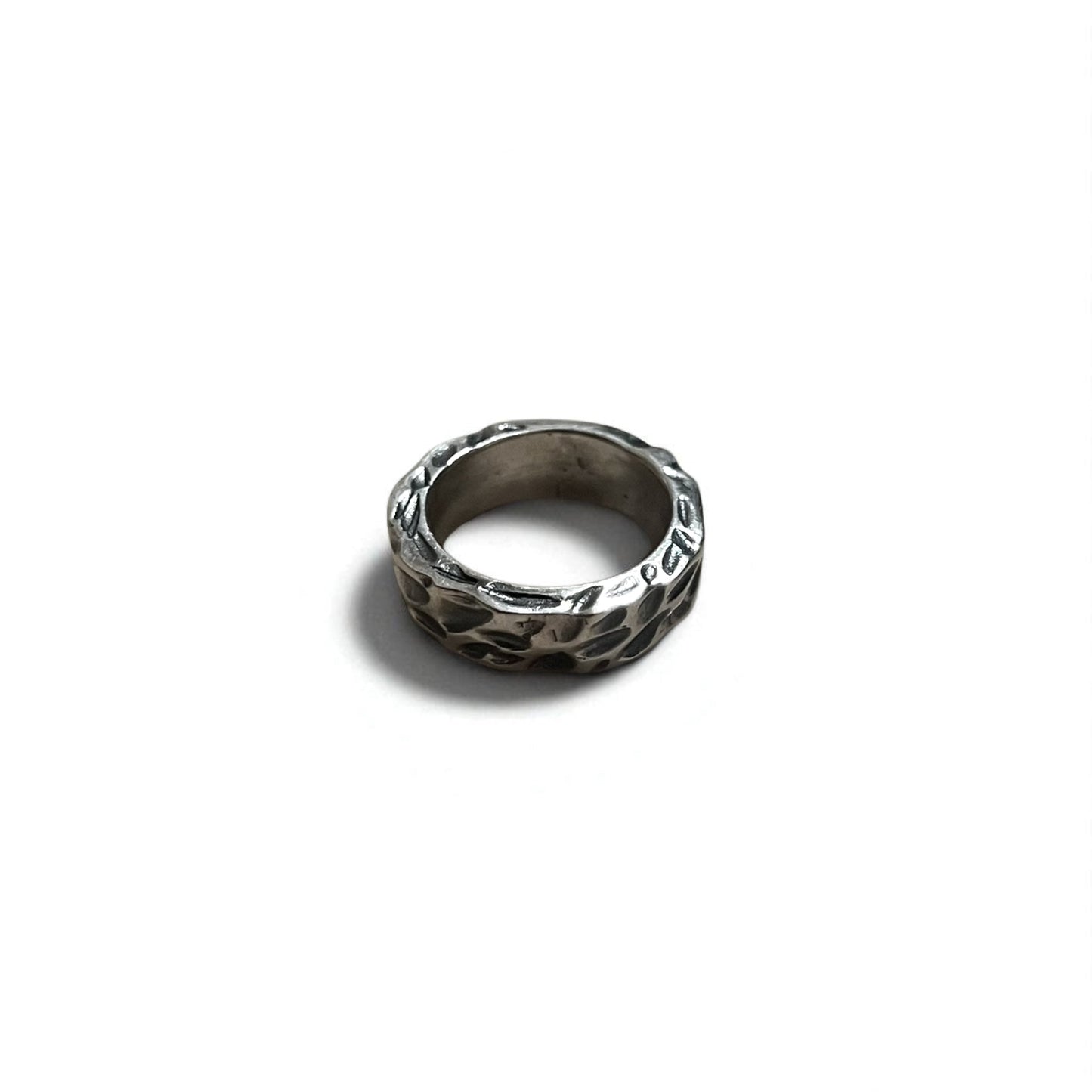 Vintage Silver Ring Hammered Texture ハンマーワーク 槌目 リング 指輪 13号 シルバー 925