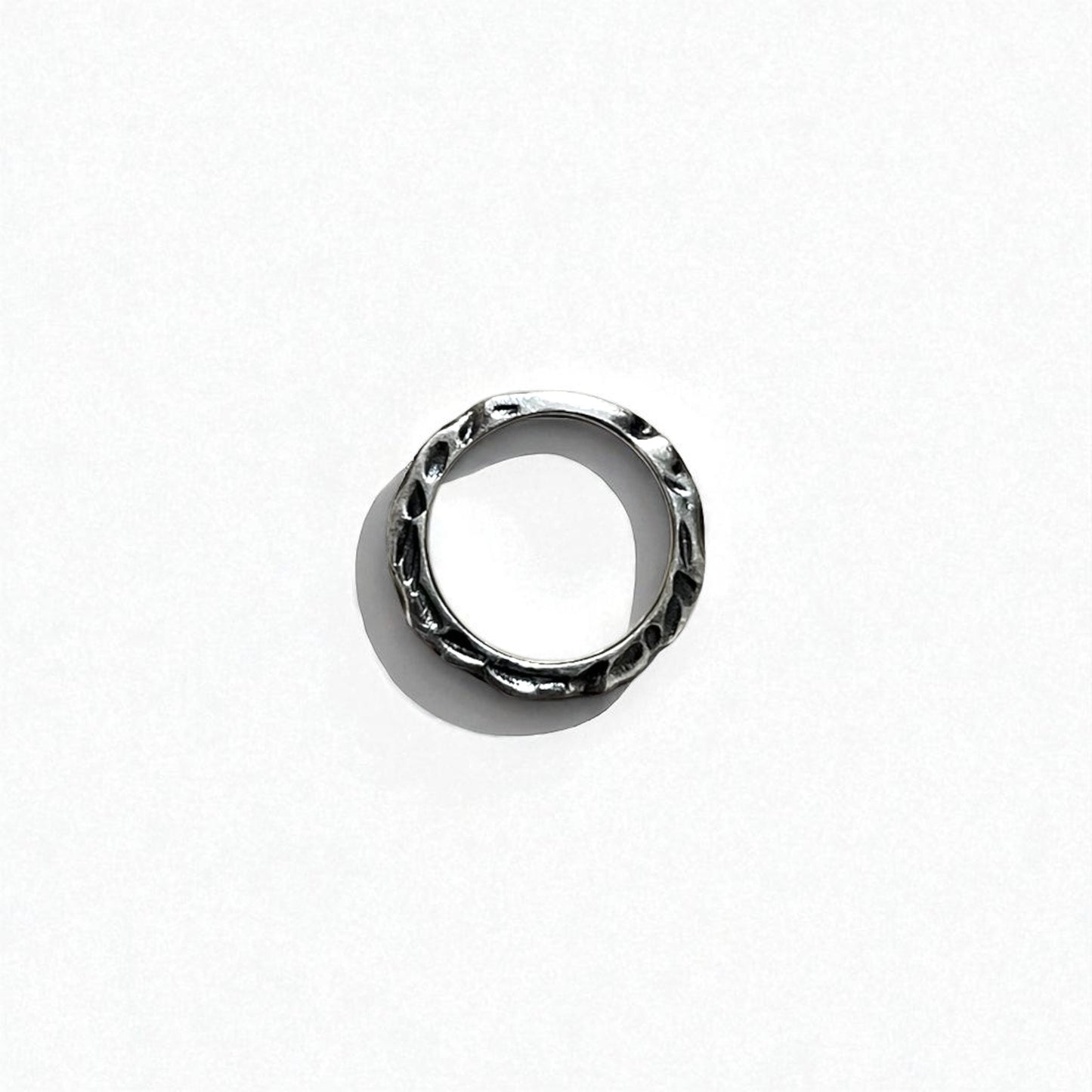 Vintage Silver Ring Hammered Texture ハンマーワーク 槌目 リング 指輪 13号 シルバー 925