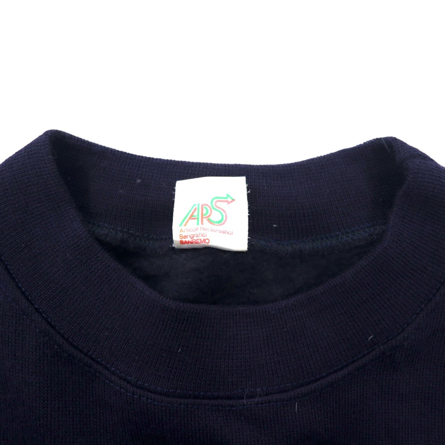 ARS Ocean Majesty, Made in Italy, Marine Embroidered Sweatshirt, Size XL, Navy, Cotton, Fleece-Lined
