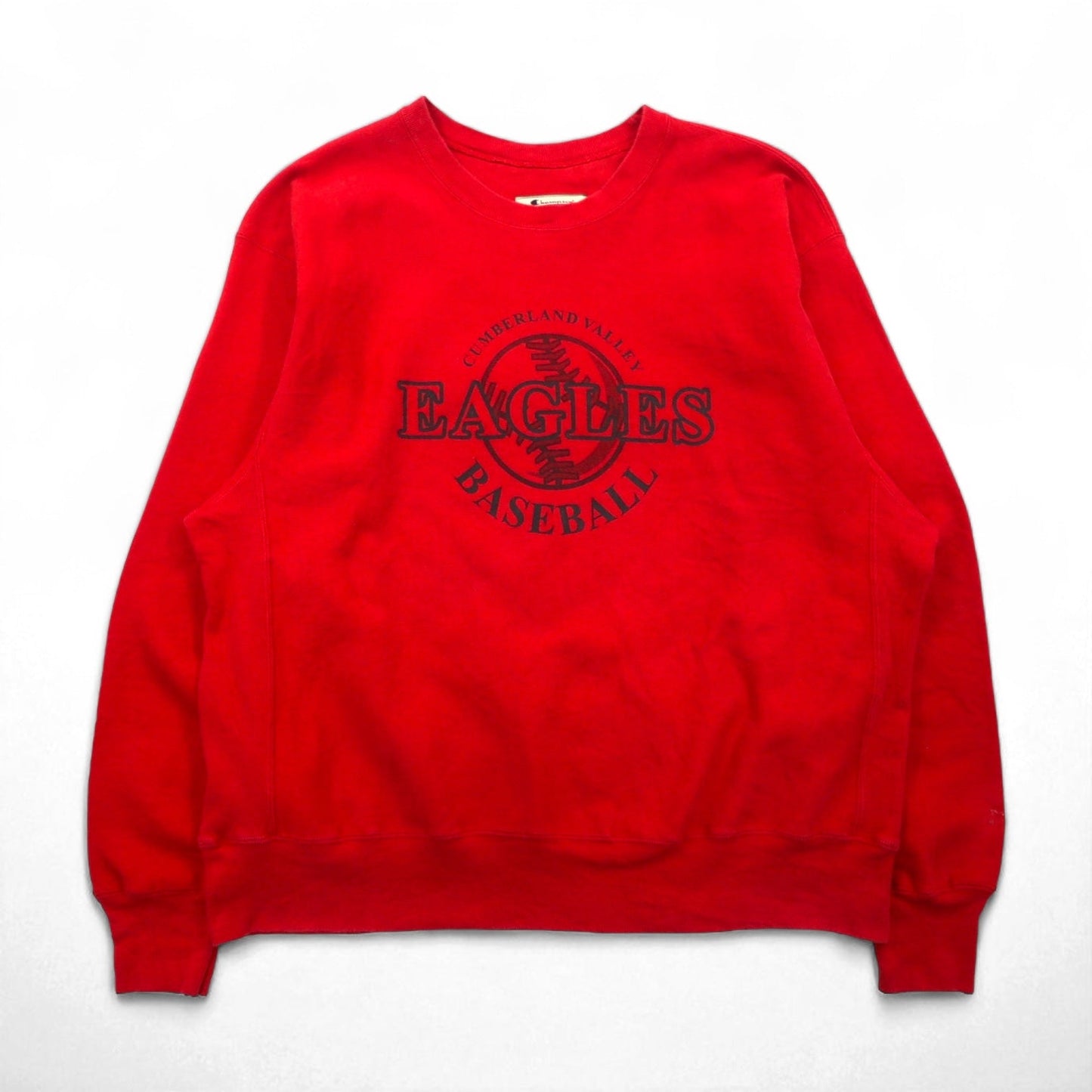 Champion Reverse Weave Premium Reverse Weave Sweatshirt, Size XL, Red, Fleece-Lined, Baseball, Eagles Baseball