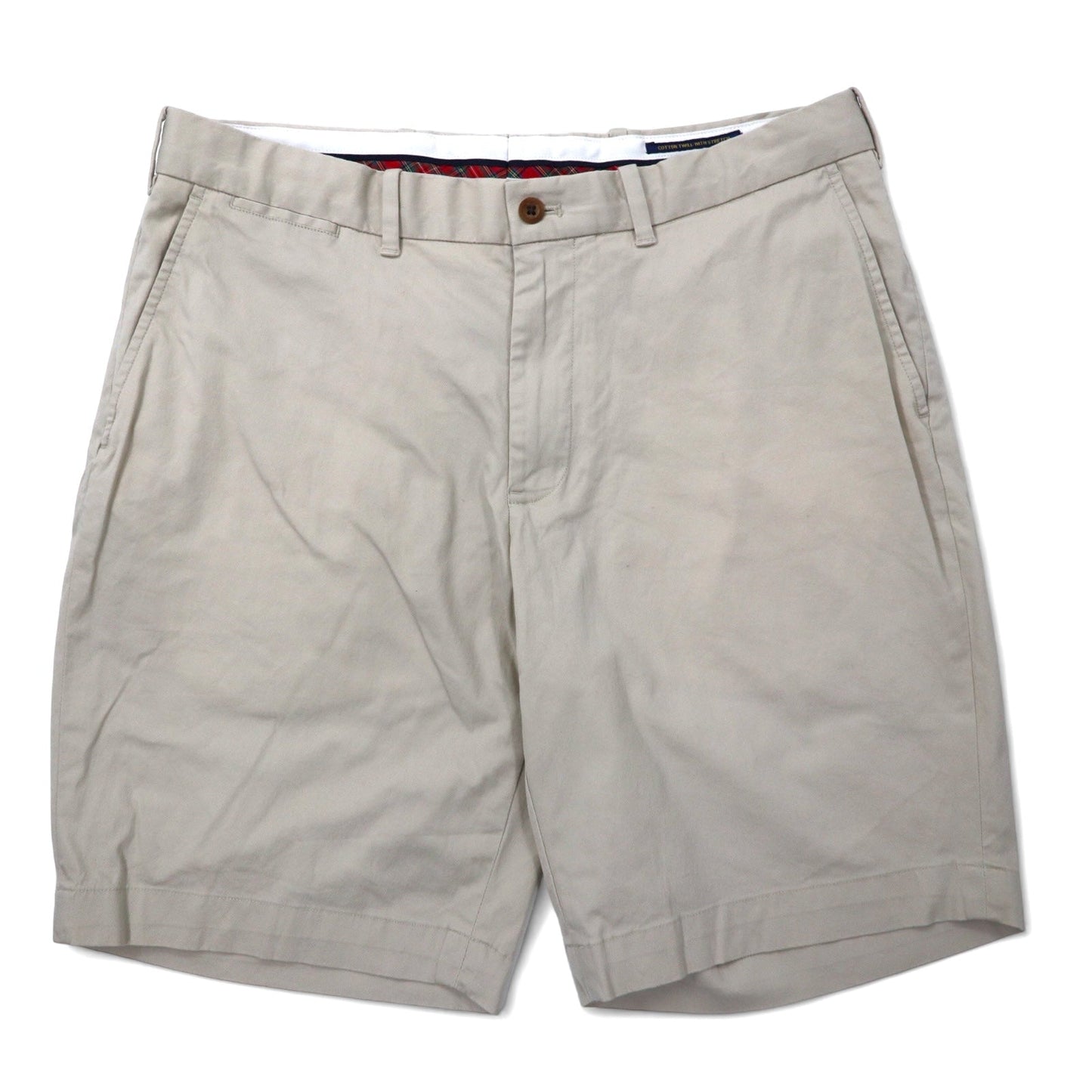 POLO GOLF RALPH LAUREN Polo Chino Shorts, Size 34, Beige, Cotton Stretch, COTTON TWILL WITH STRETCH