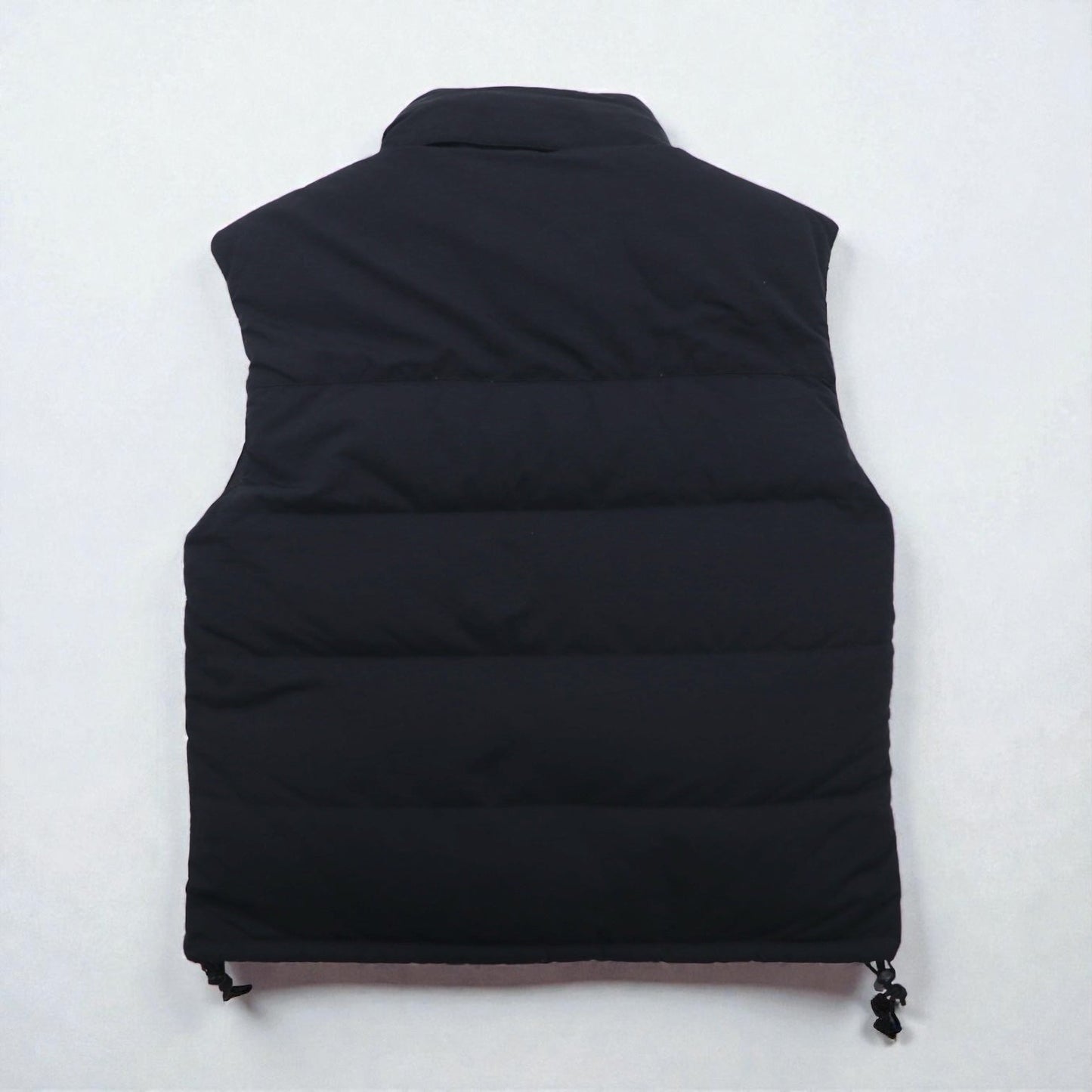 THE NORTH FACE ヌプシ グースダウン ベスト M ブラック ナイロン フード収納 ドローコード