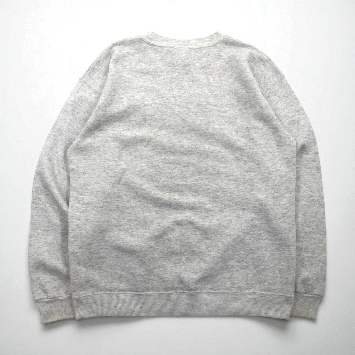JC PENNEY 90s USA Made Crew Neck Sweatshirt, Size L, Gray, Solid Color, USA Olympic Logo Embroidery