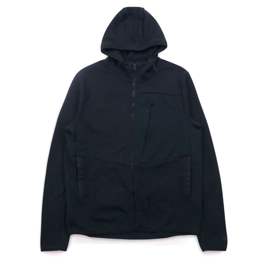 C9 by Champion Full-Zip Hoodie, Size L, Black, Cotton and Polyester