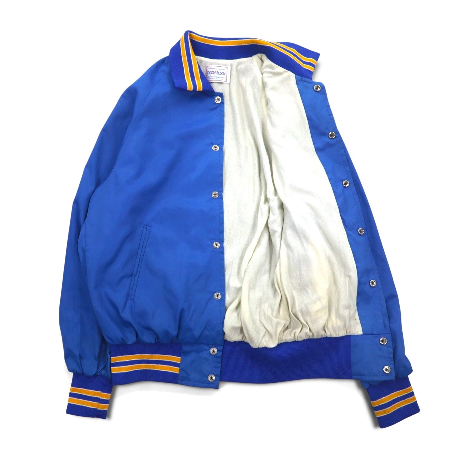 90s PROSTOCK Nylon Stadium Jacket, Size L, Blue, with LEGION Embroidery
