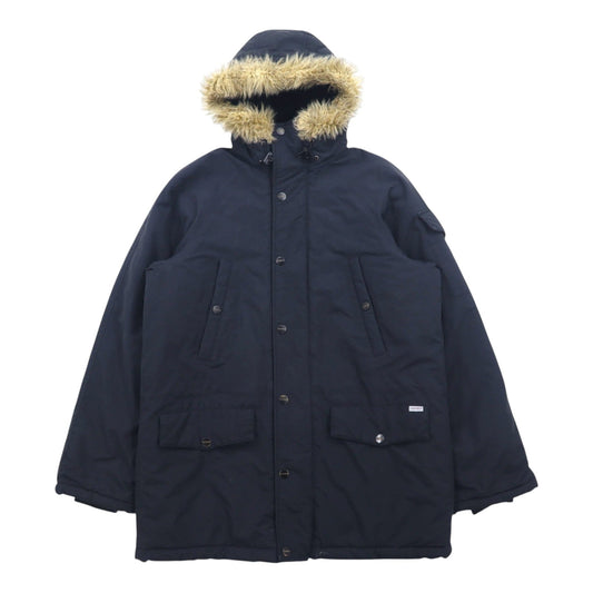 Carhartt N-3B Down Jacket, Size L, Black, Nylon, Padded, Removable Fur, Drawcord, Double-Zip ANCHORAGE PARKA