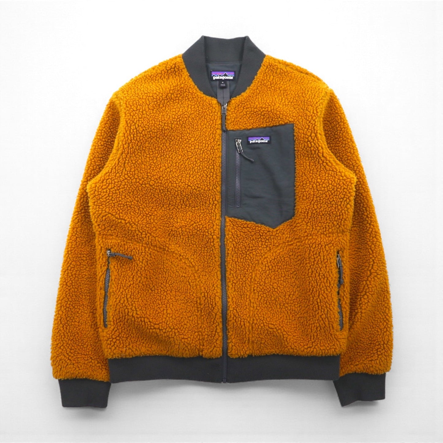Patagonia レトロＸ 廃番 ボマージャケット Retro-X Bomber Jacket ボア フリースジャケット M マスタードブラウン 22830
