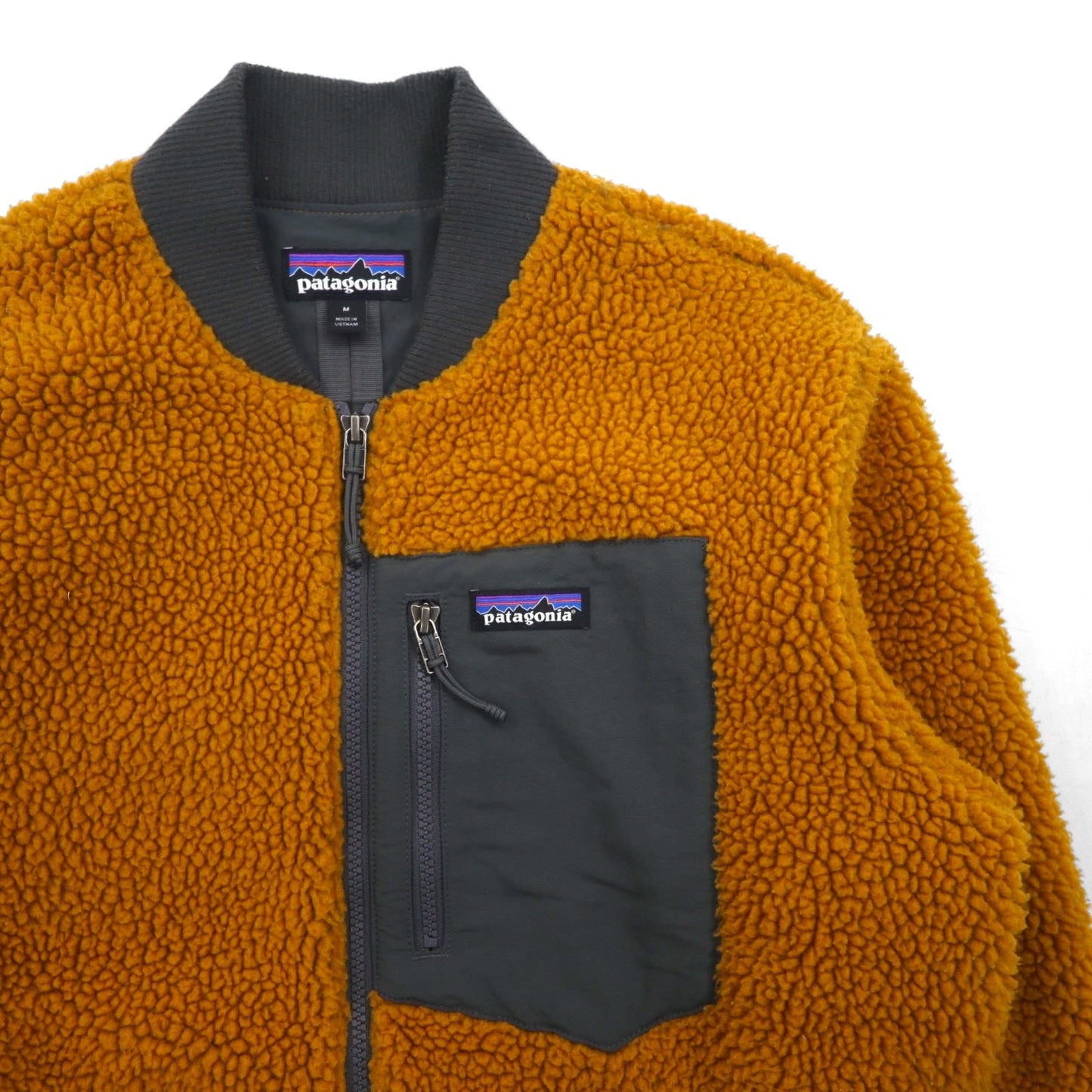 Patagonia レトロＸ 廃番 ボマージャケット Retro-X Bomber Jacket ボア フリースジャケット M マスタードブラウン 22830