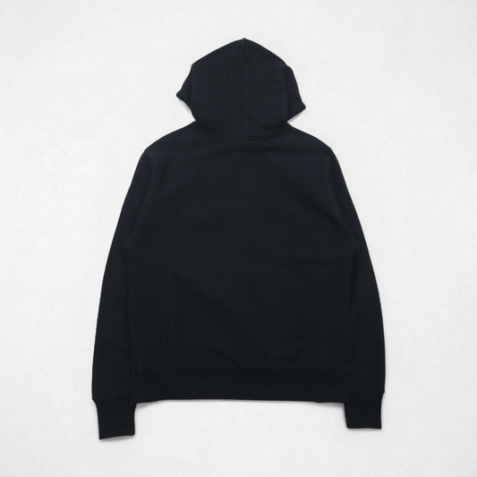 Champion リバーズウィーブ REVERSE WEAVE プルオーバーパーカー M ブラック 無地 コットン 裏起毛 青単タグ 復刻 ホンジュラス製