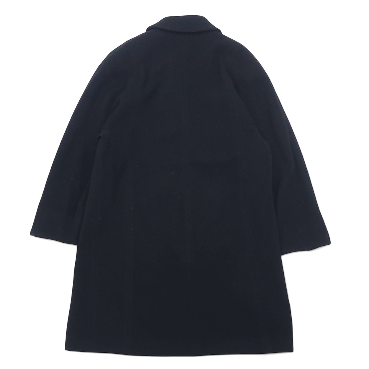 Burberry's Spanish Cashmere Chesterfield Coat, Size M, Black, Wool & Cashmere