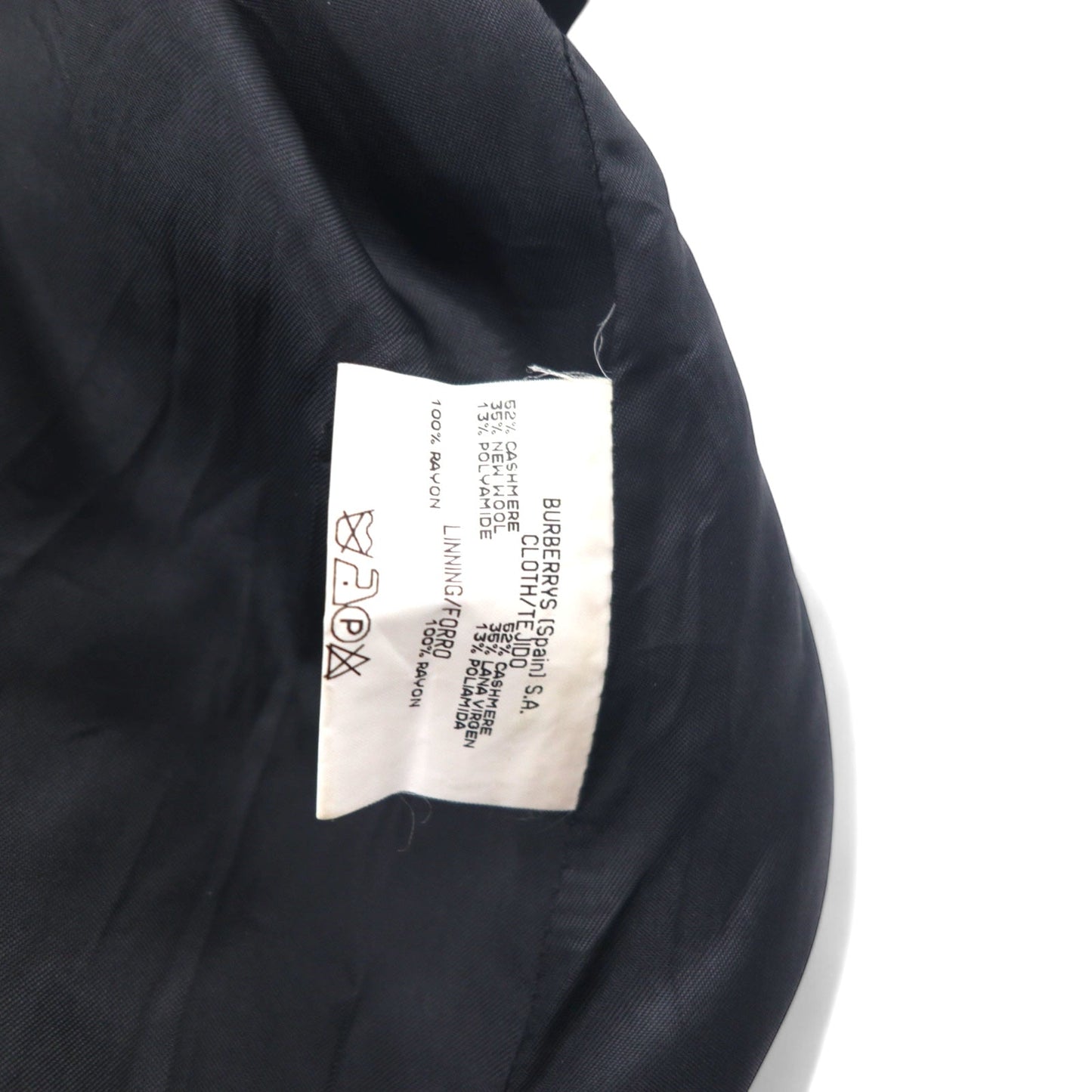 Burberry's Spanish Cashmere Chesterfield Coat, Size M, Black, Wool & Cashmere